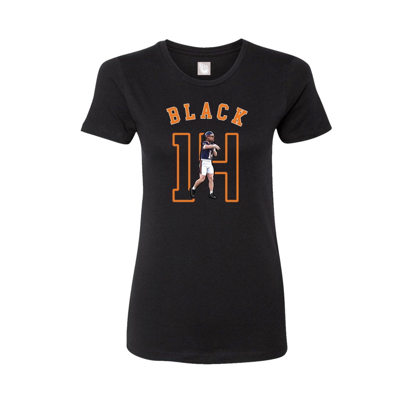 Fitted Women's Tee — Shirsey Arch in Black