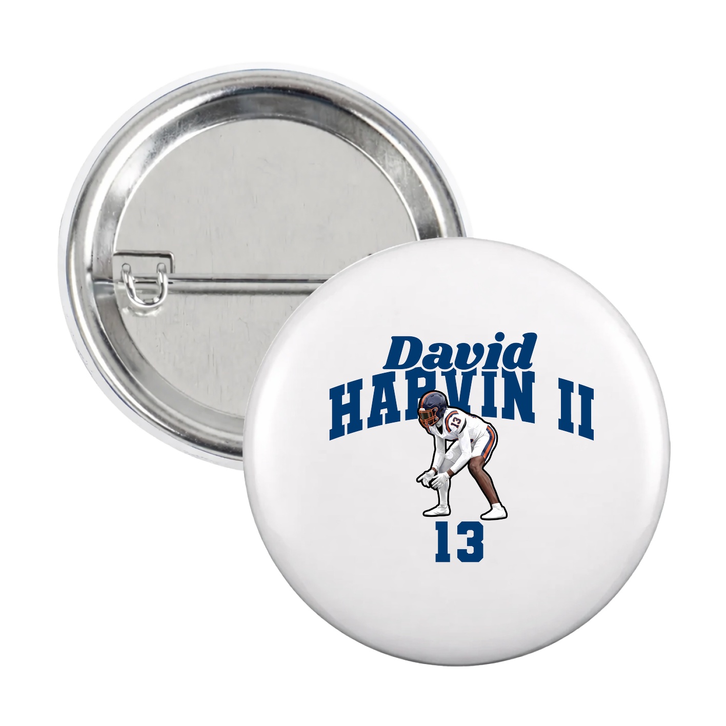 Game Day Button — Signature Arch in White
