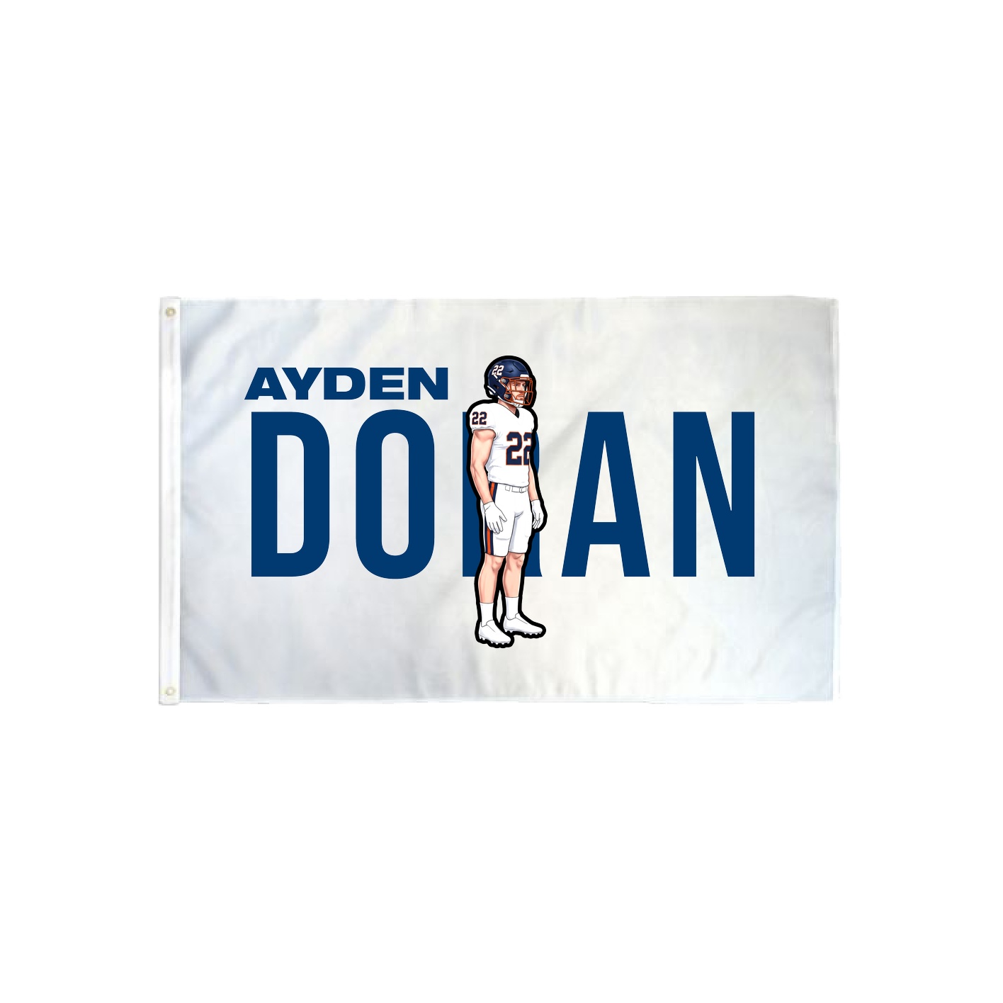 3x5 Flag — Player Name in Classic