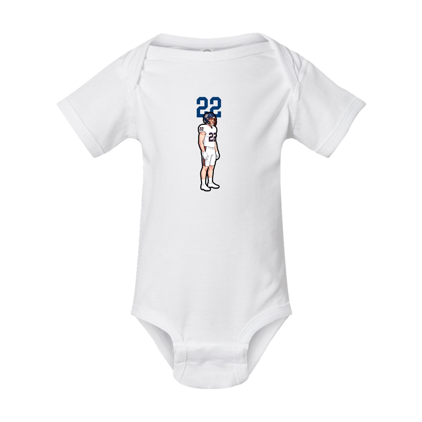 Baby Onesie — Number Top in White