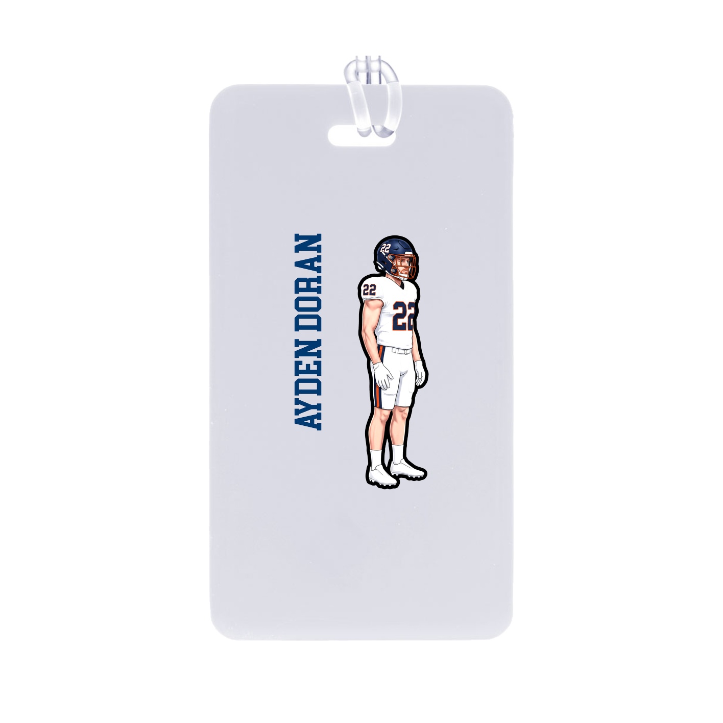 Bag Tag — Name Vertical in Classic