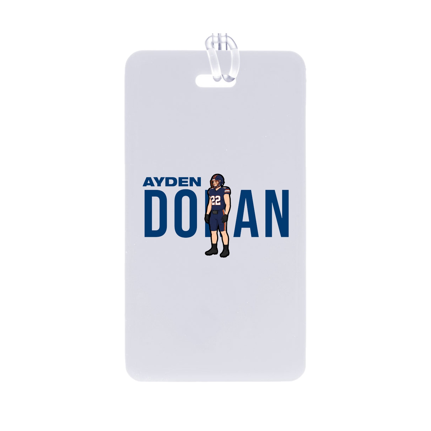 Bag Tag — Player Name in Classic