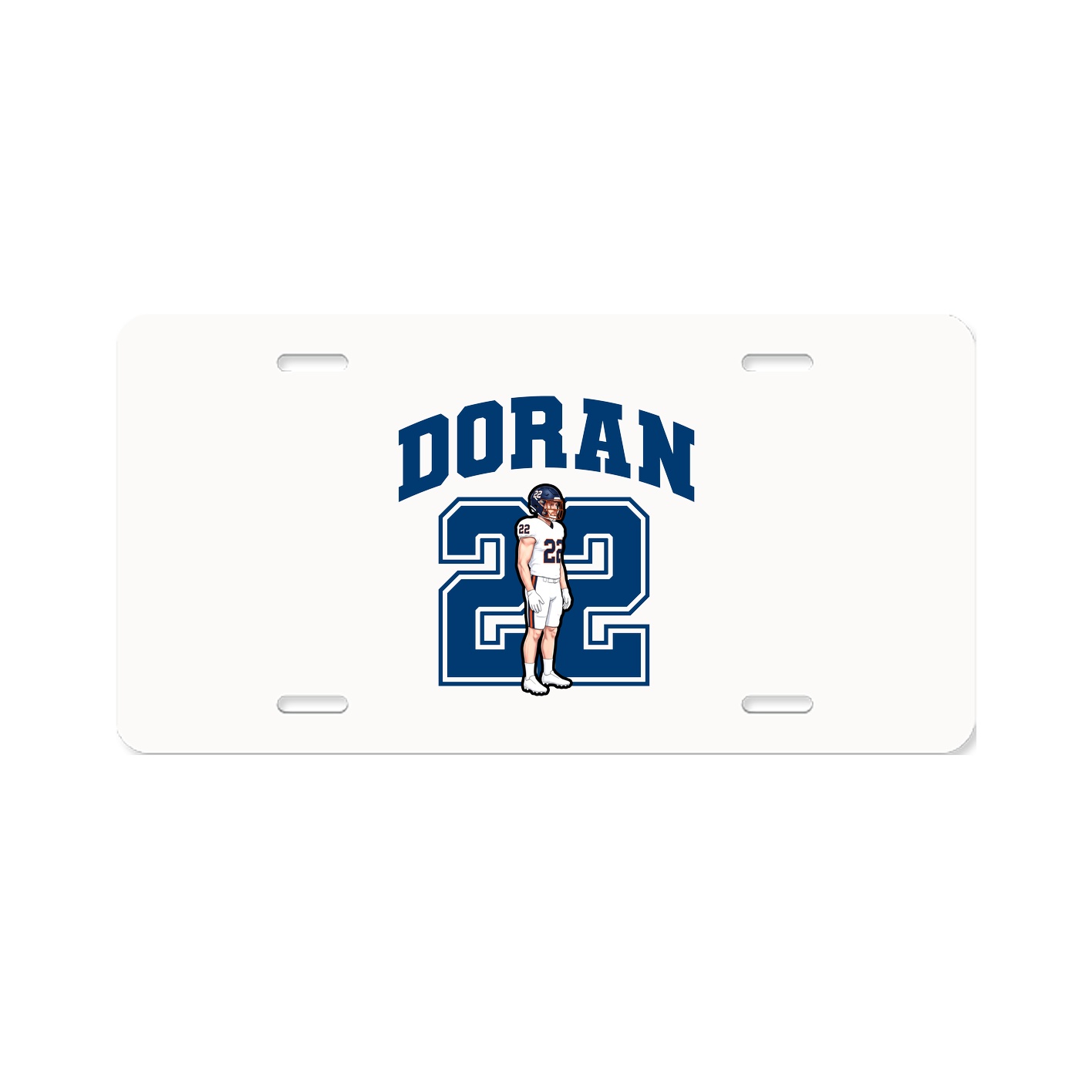 License Plate — Number in Classic