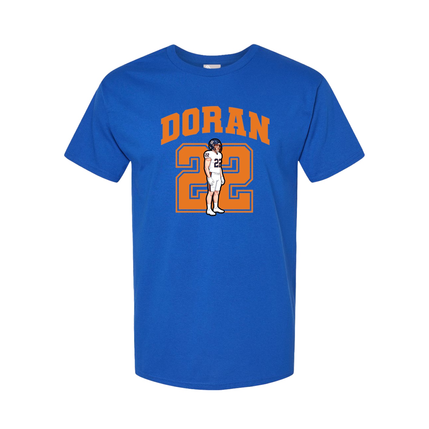 Youth Tee — Number in Royal