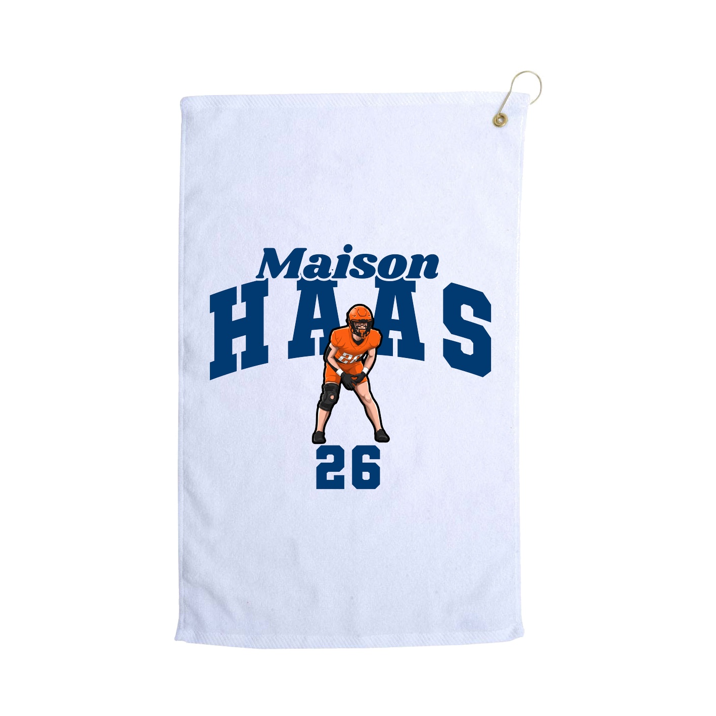 Golf Towel — Signature Arch in White