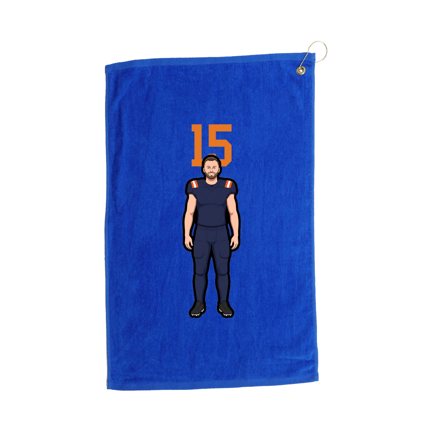 Golf Towel — Number Top in Royal