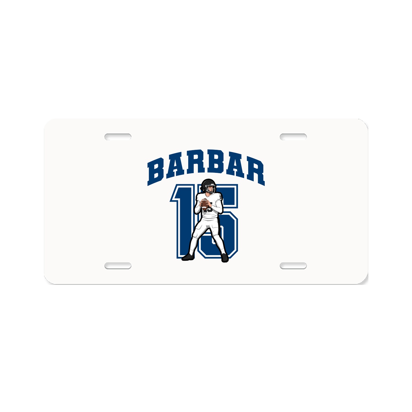 License Plate — Number in Classic