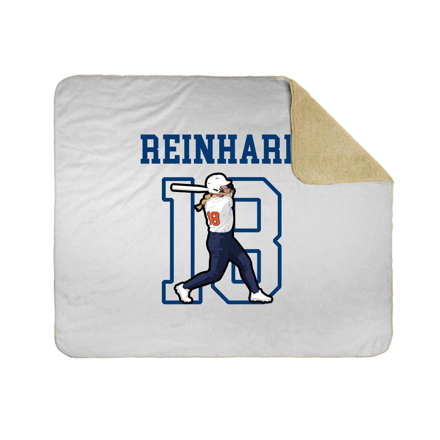 50x60 Sherpa Lined Throw Blanket