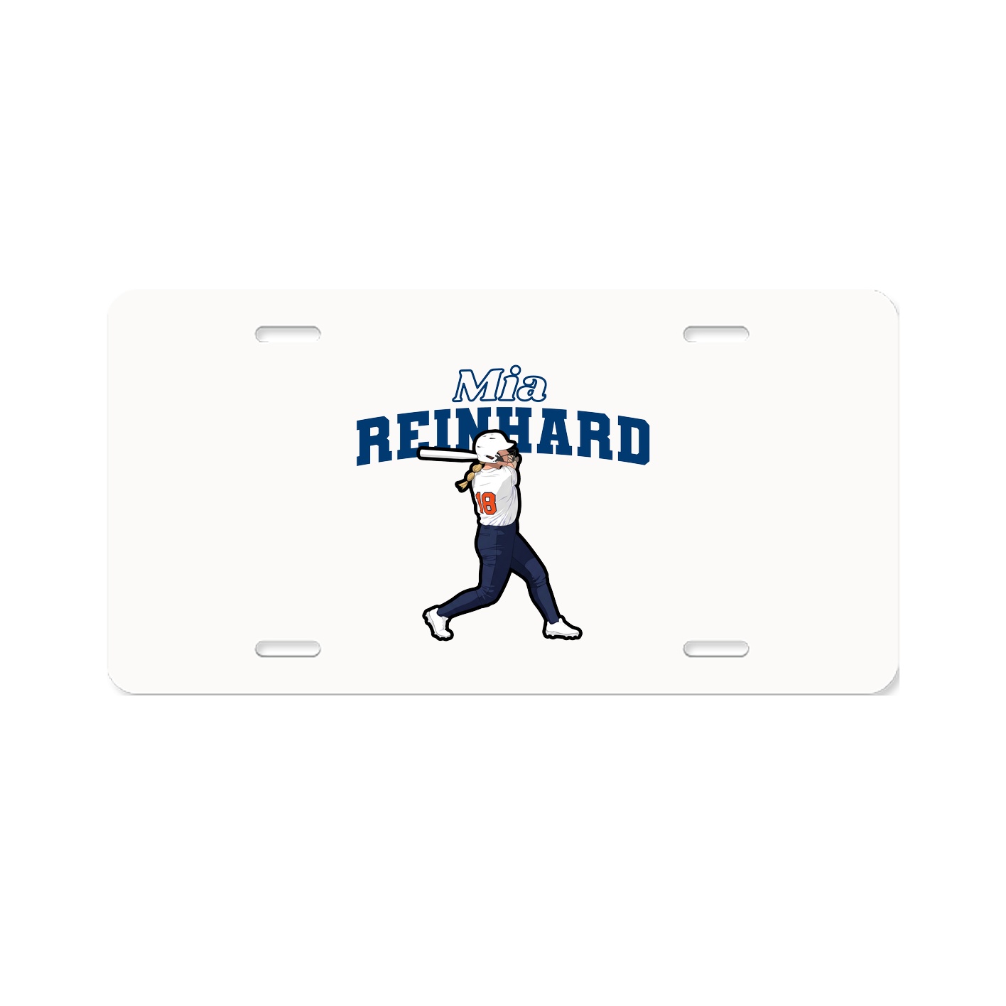 License Plate — Name Arch in Classic
