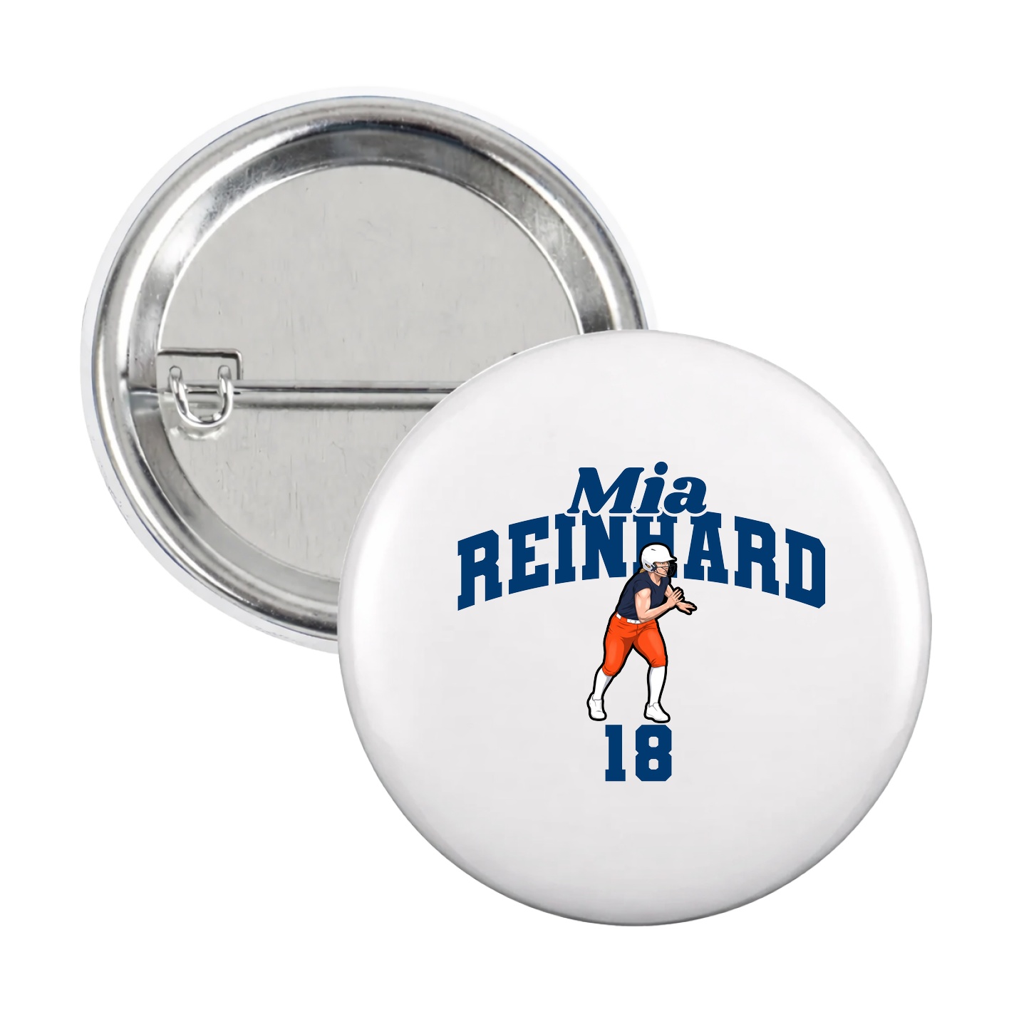 Game Day Button — Signature Arch in White