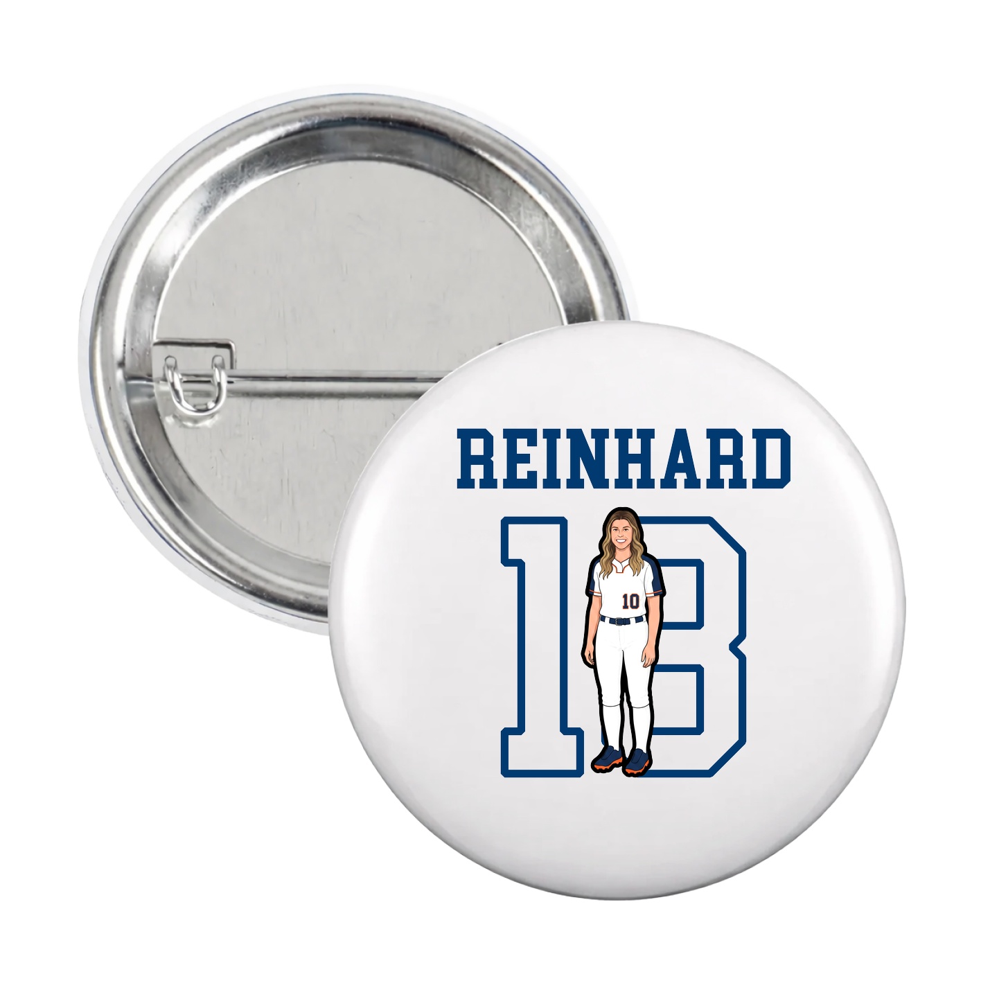 Game Day Button — Shirsey in White