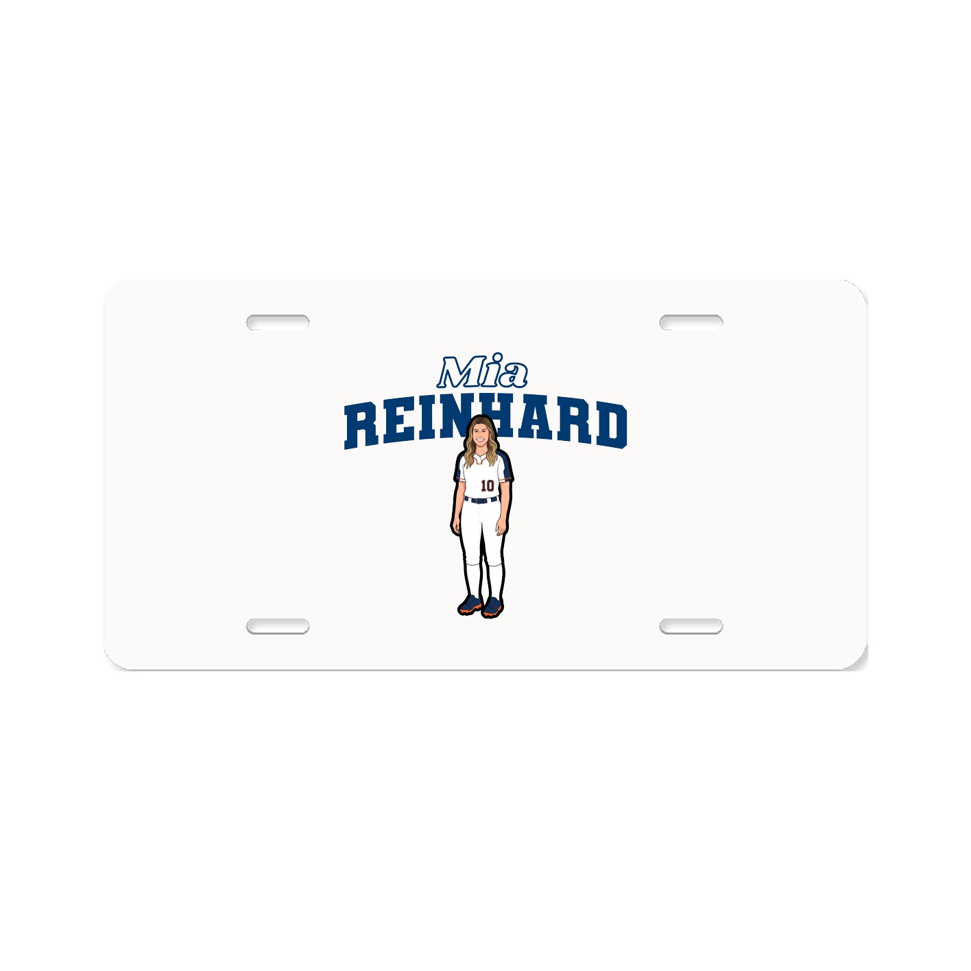 License Plate — Name Arch in Classic