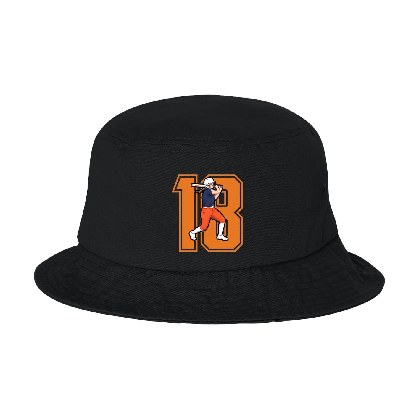 Bucket Cap — Number in Black