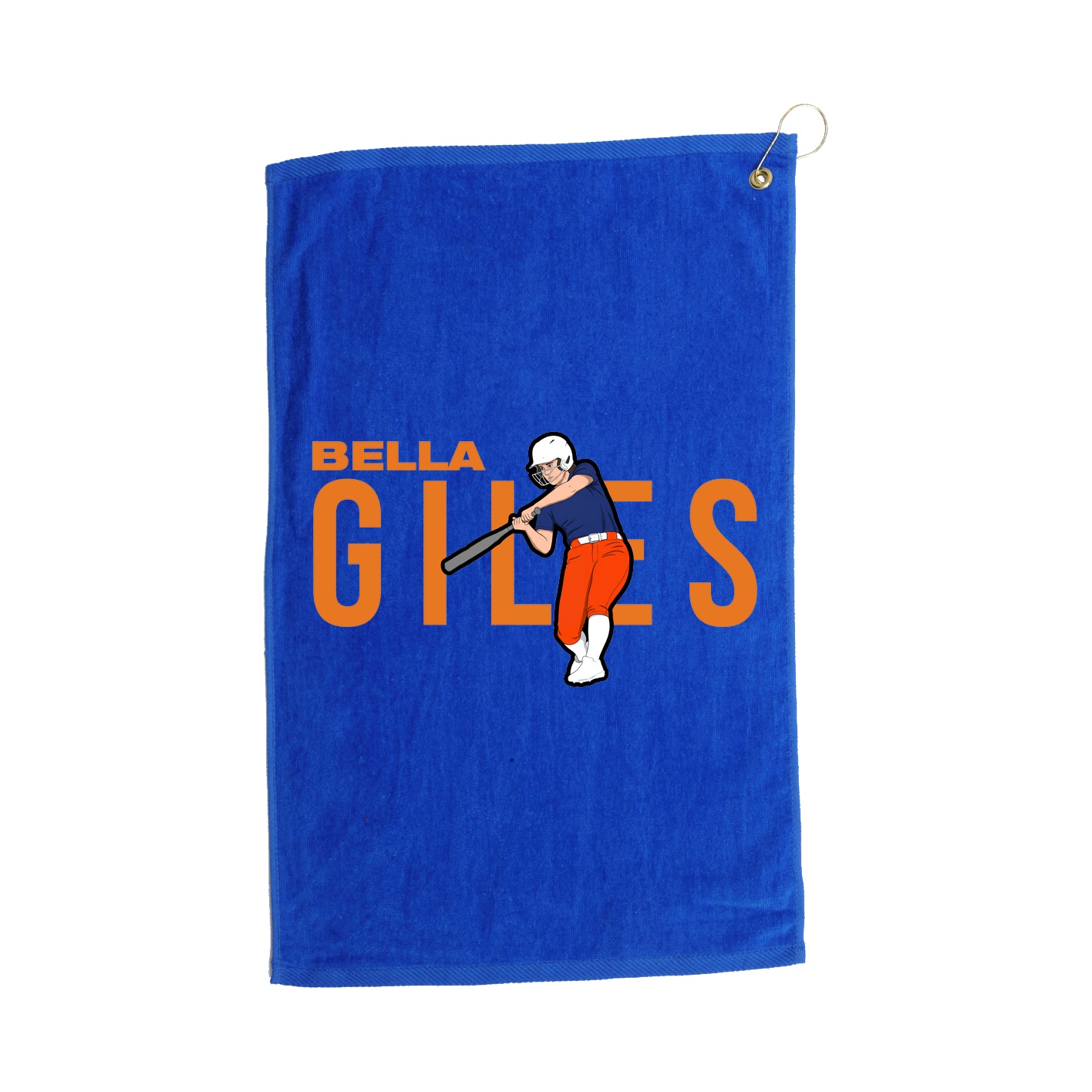 Golf Towel — Player Name in Royal