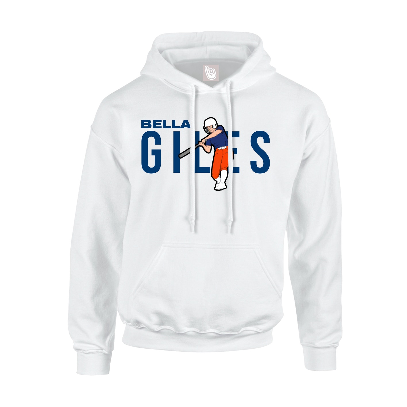 Hoodie — Player Name in White