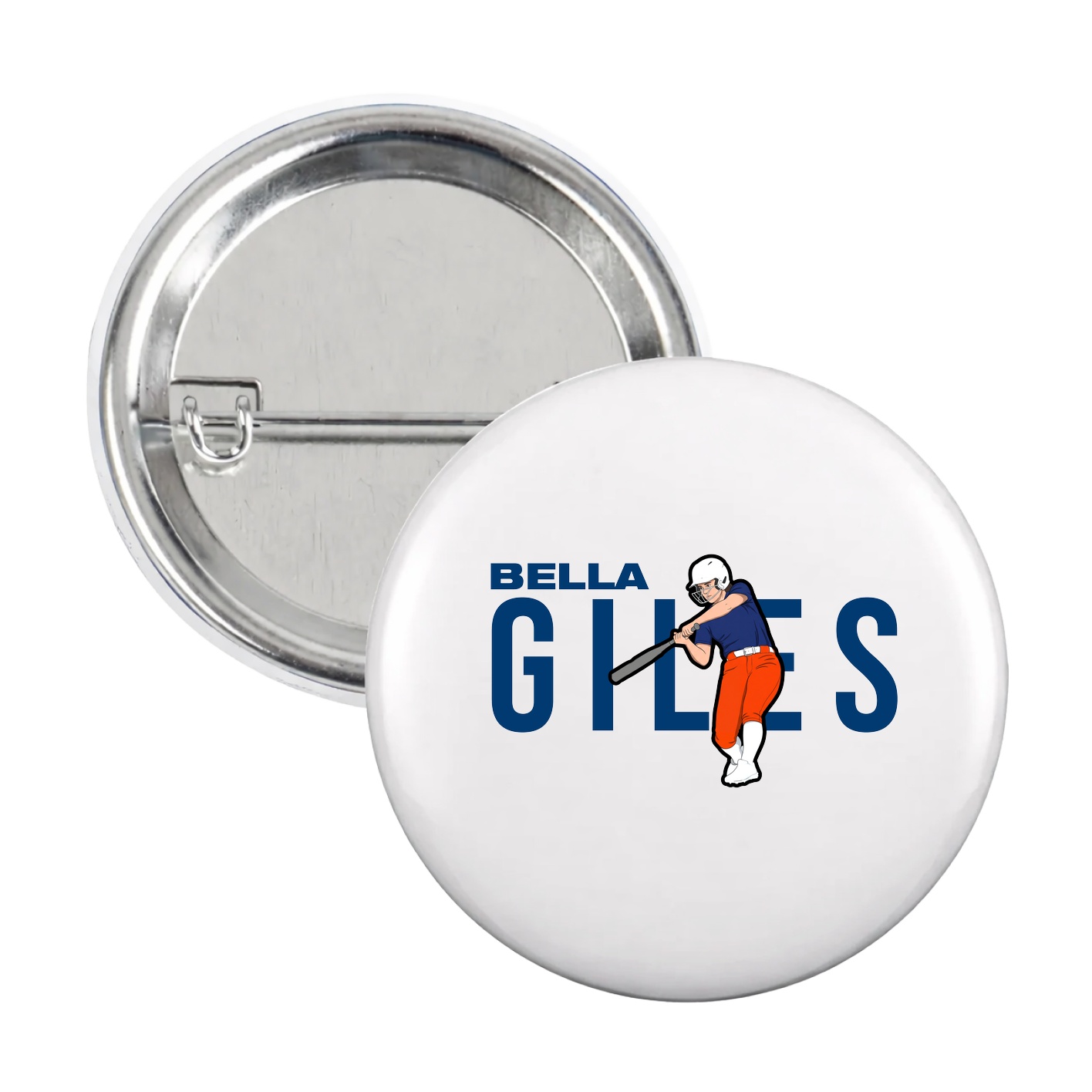 Game Day Button — Player Name in White