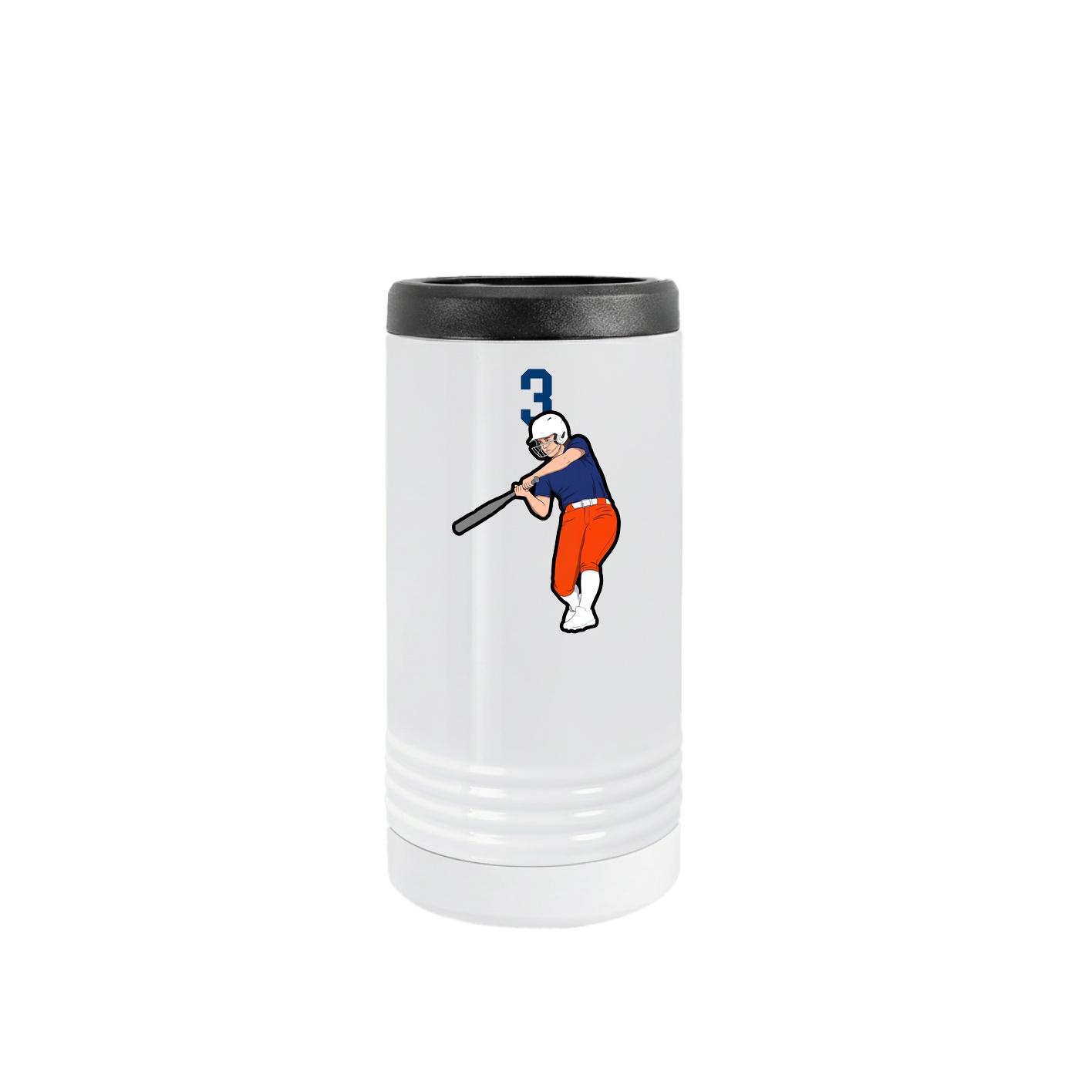 Slim Beverage Holder — Number Top in White