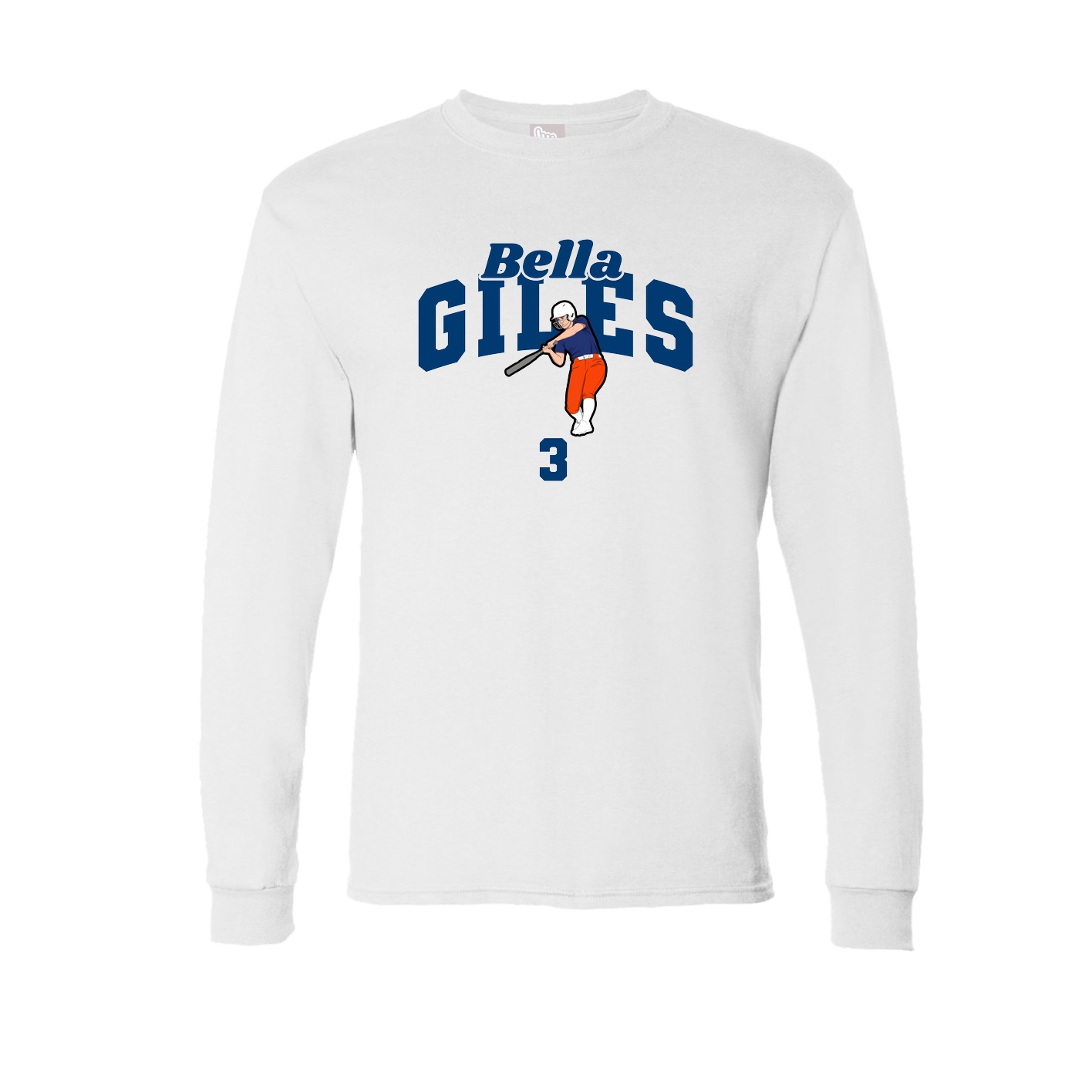 Long Sleeve Tee — Signature Arch in White