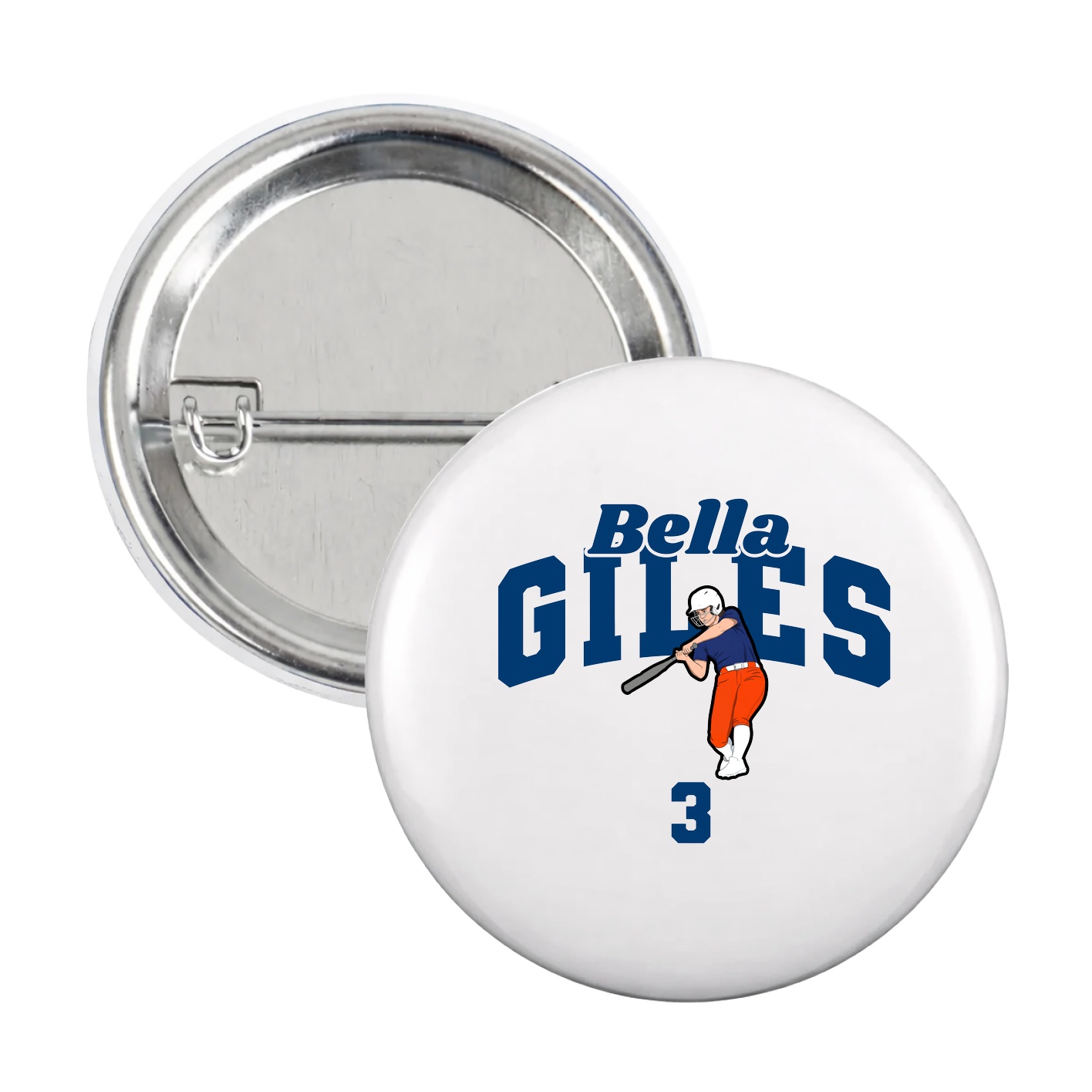 Game Day Button — Signature Arch in White