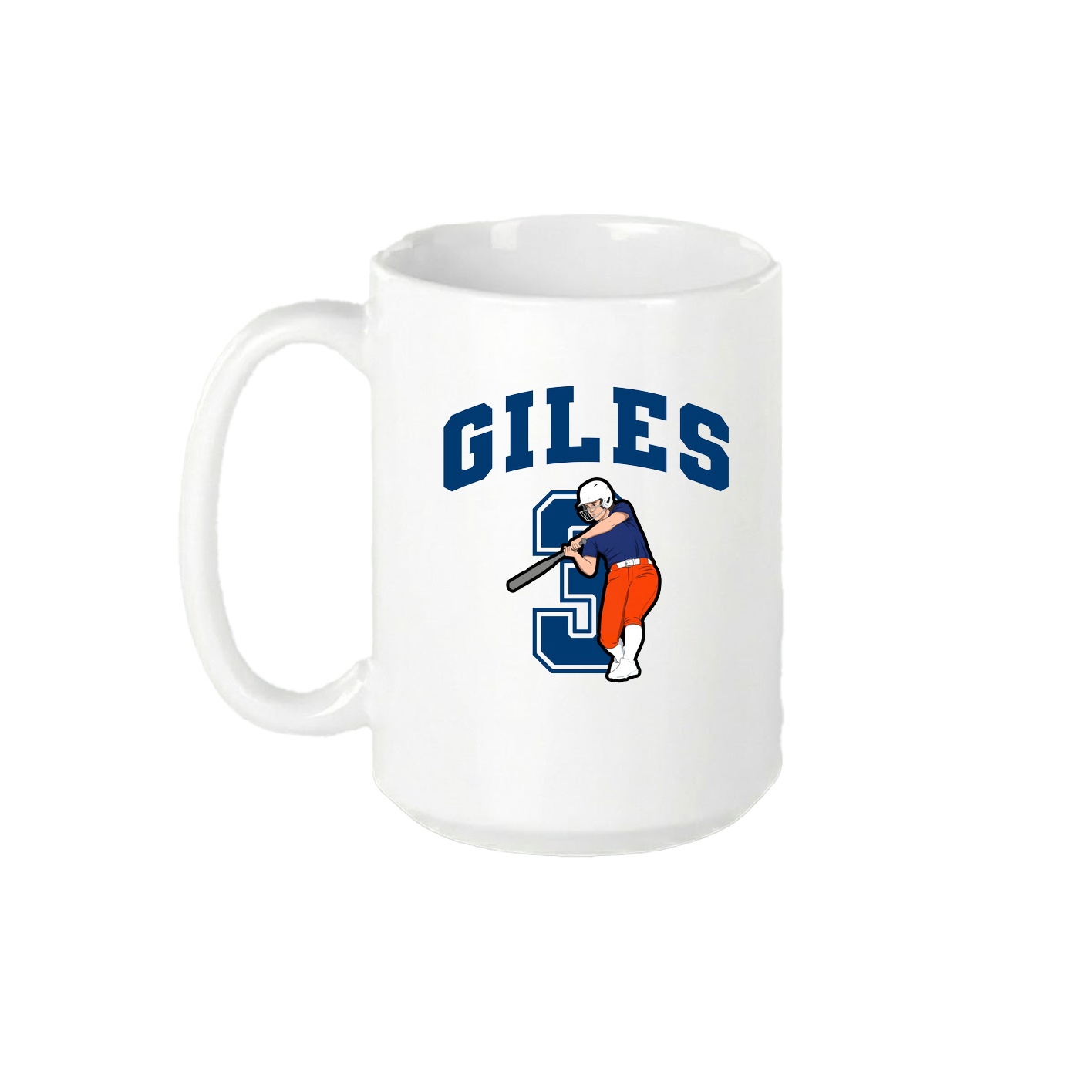 15oz Coffee Mug — Number in White