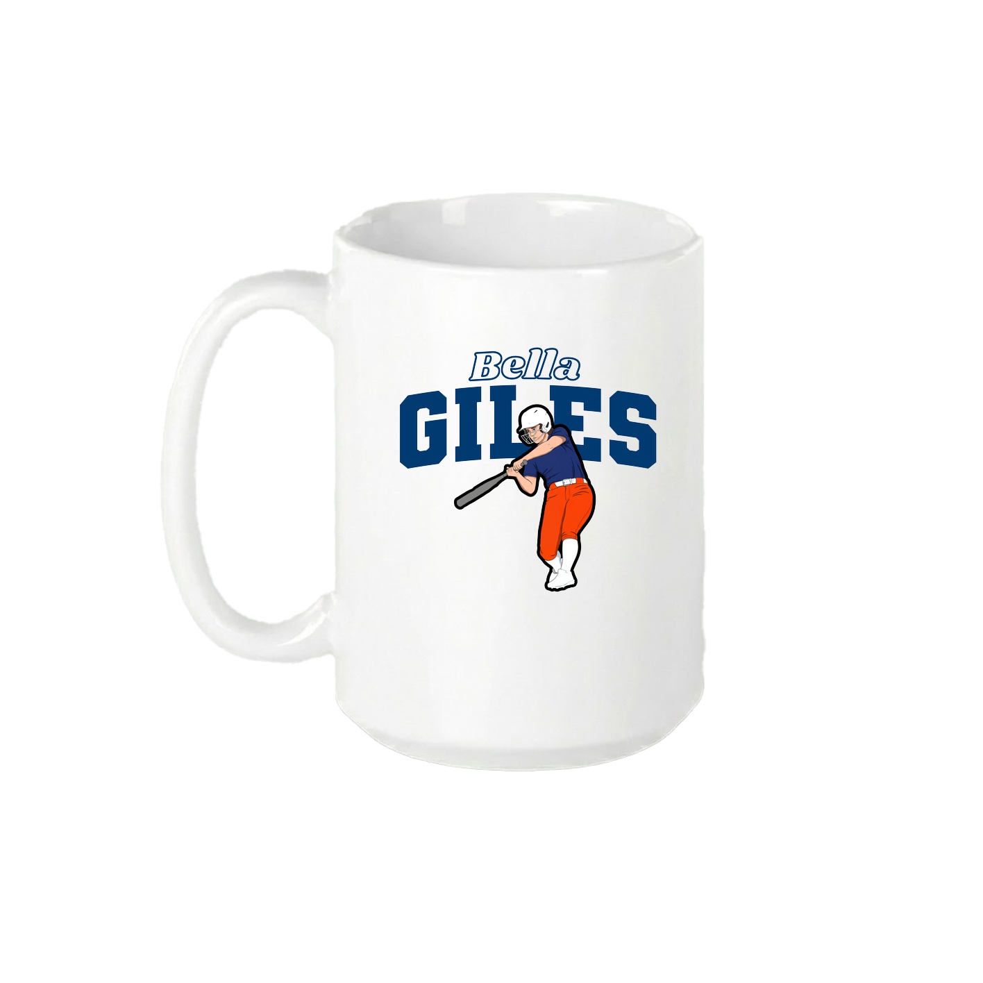 15oz Coffee Mug — Name Arch in White