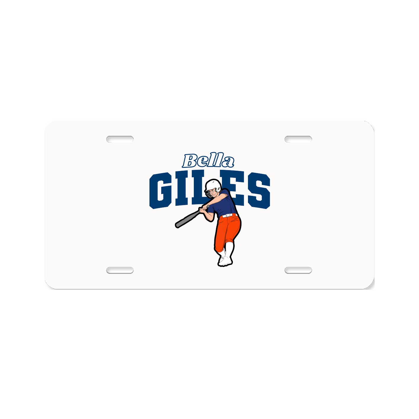 License Plate — Name Arch in Classic