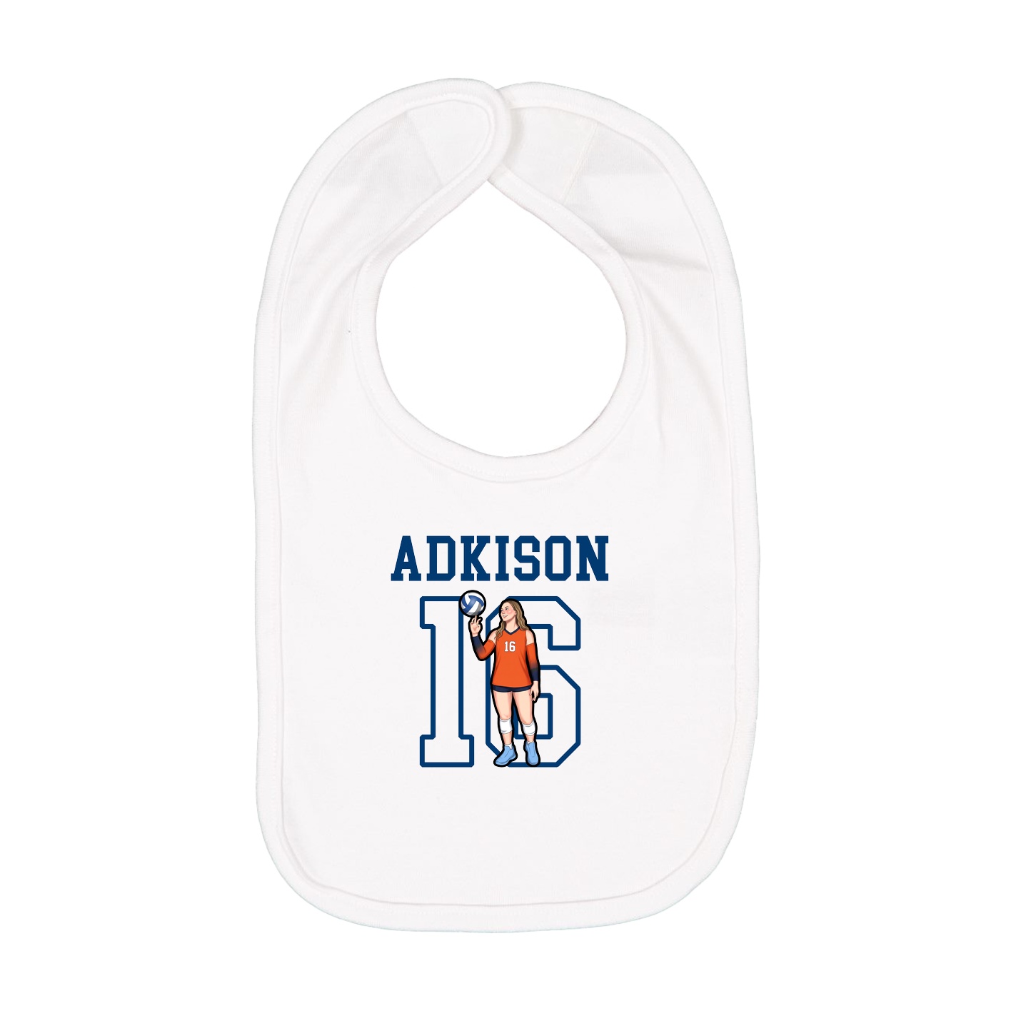 Infant Bib — Shirsey in White