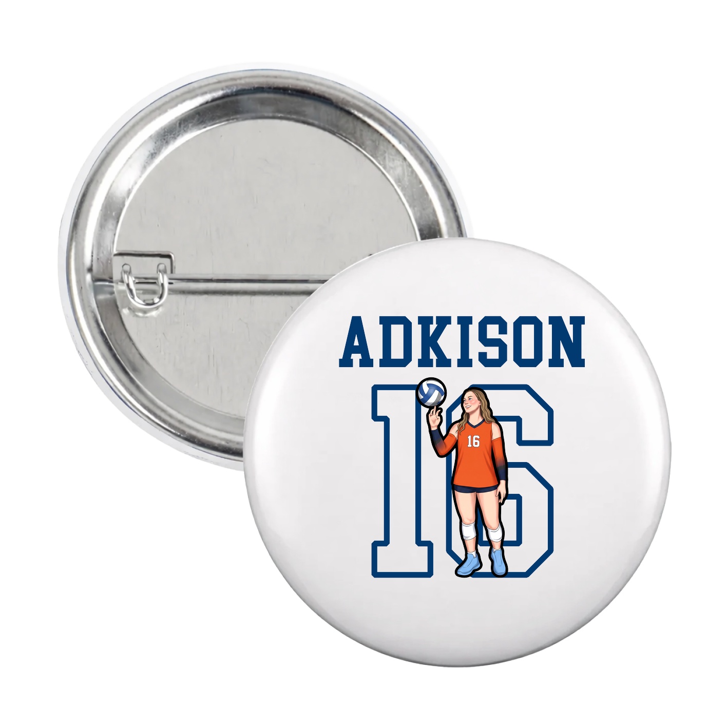 Game Day Button — Shirsey in White