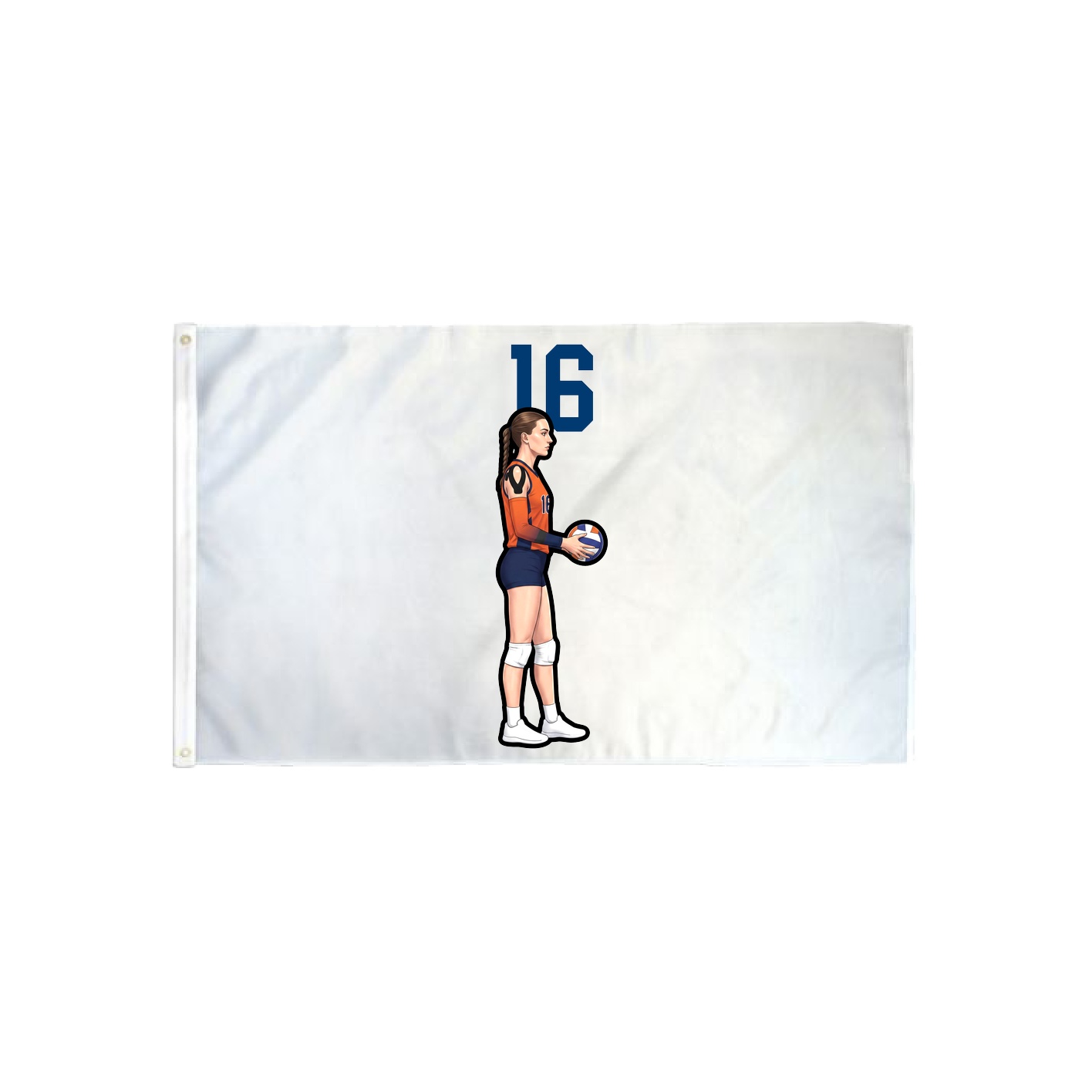 3x5 Flag — Number Top in Classic