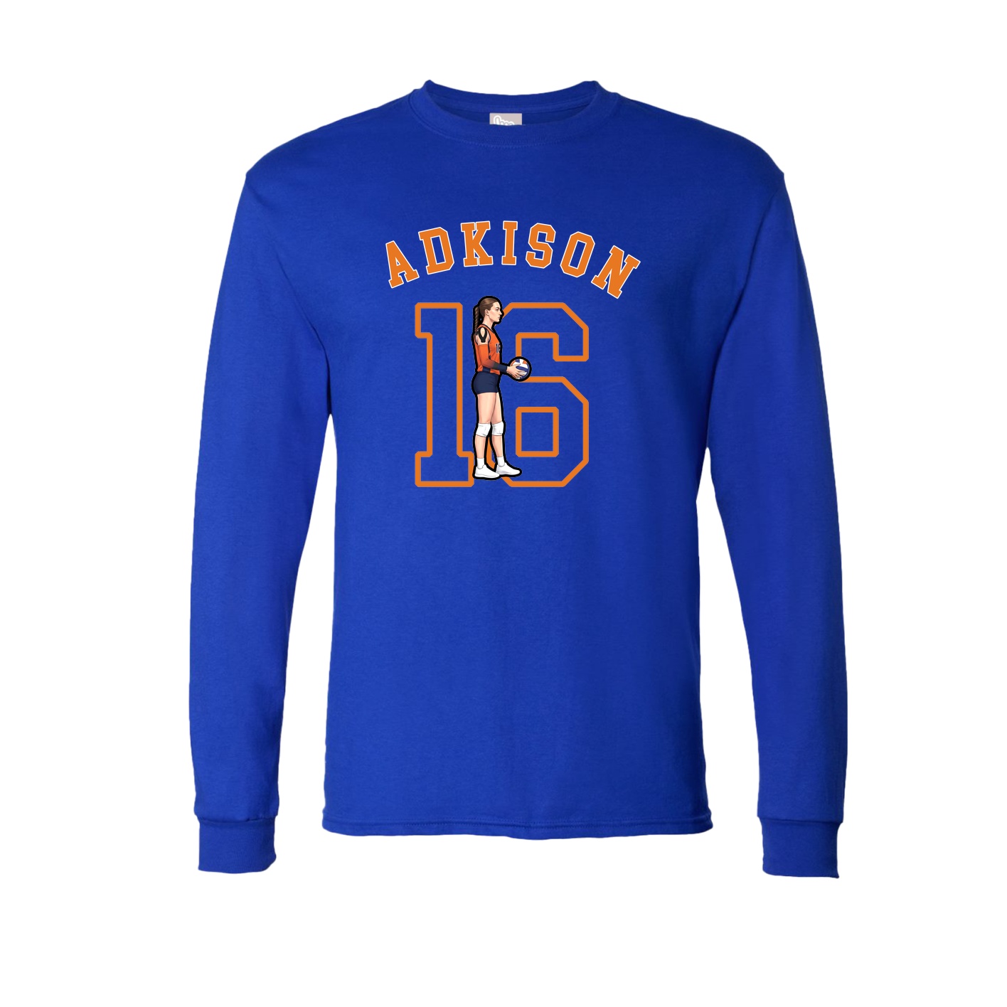 Long Sleeve Tee — Shirsey Arch in Royal