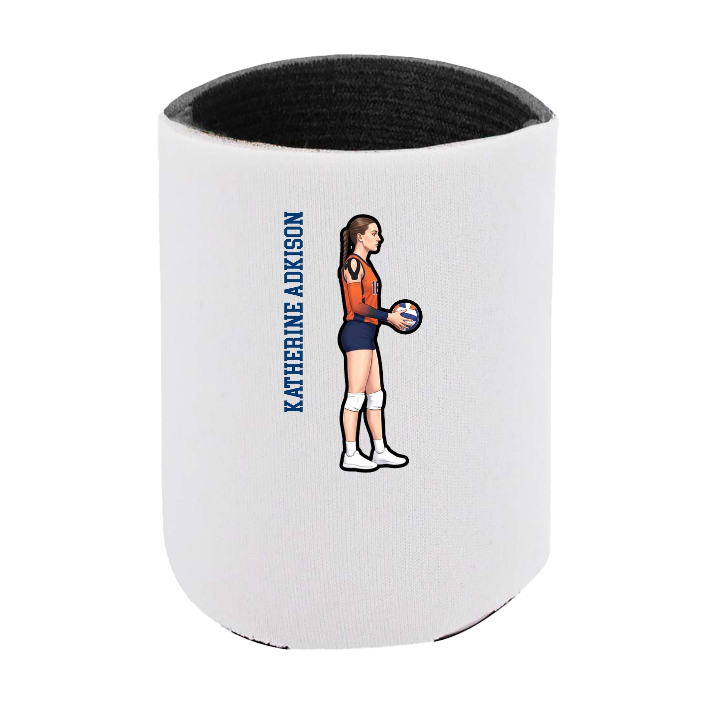 Can Holder — Name Vertical in White