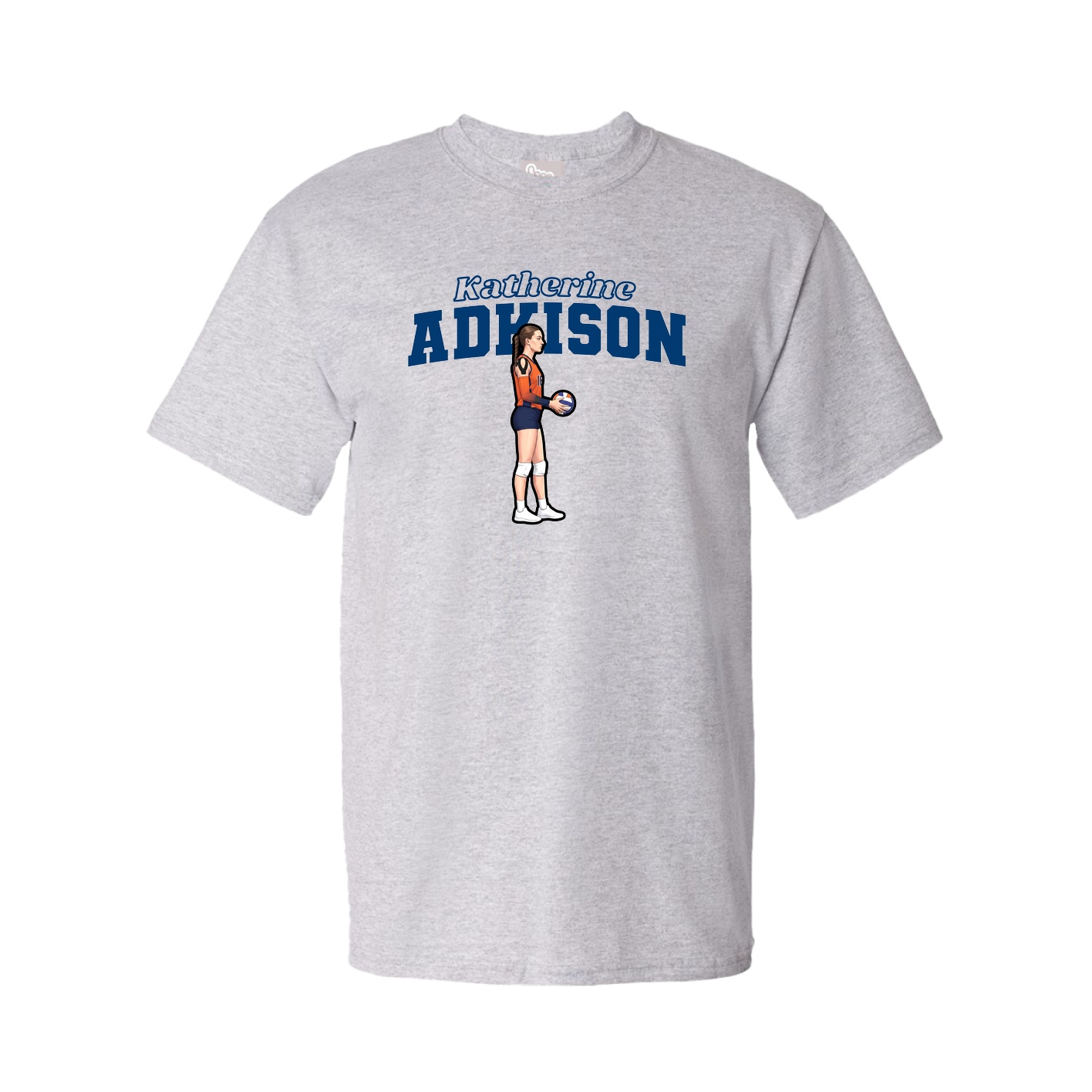 Tee — Name Arch in Grey