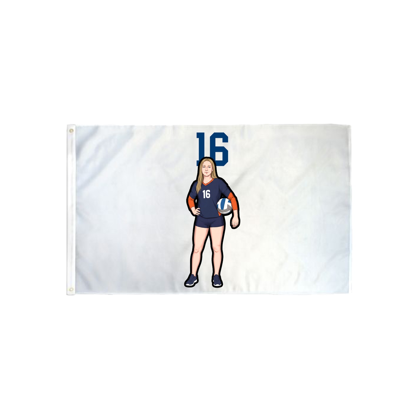3x5 Flag — Number Top in Classic