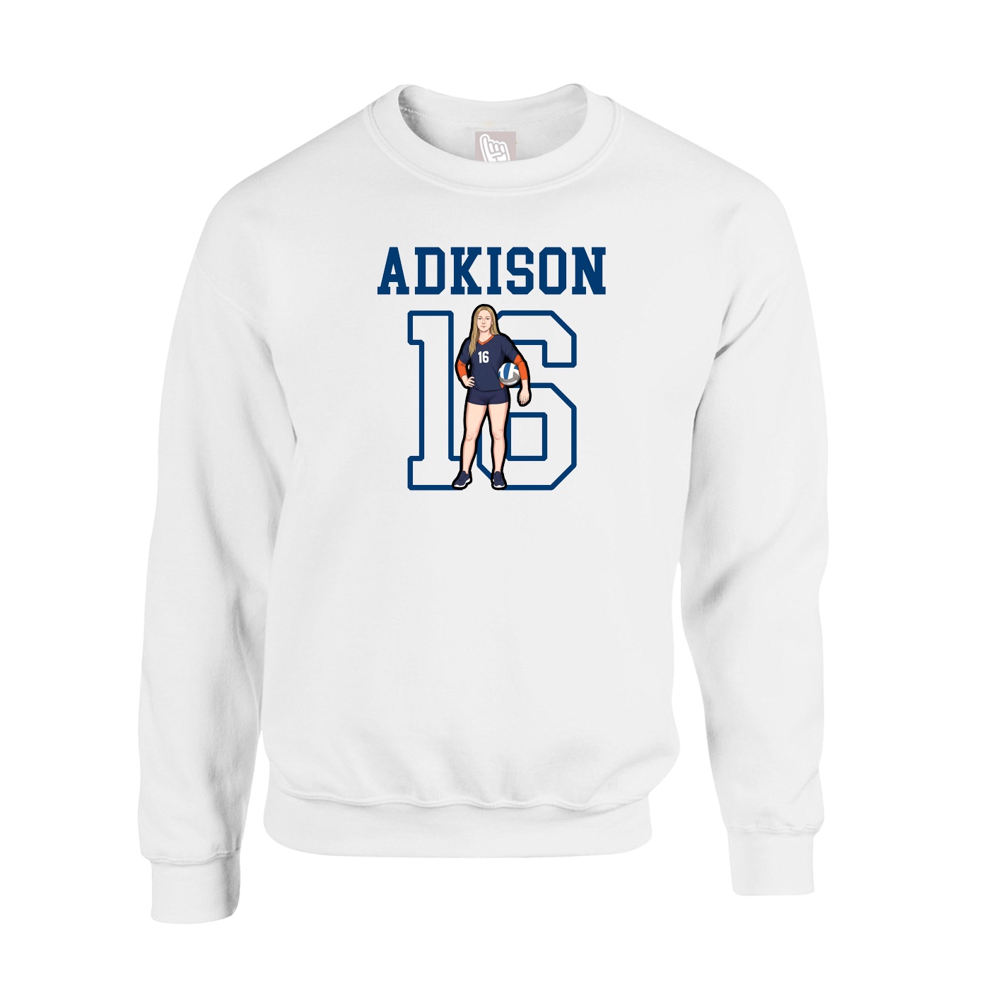 Fleece Crew — Shirsey in White