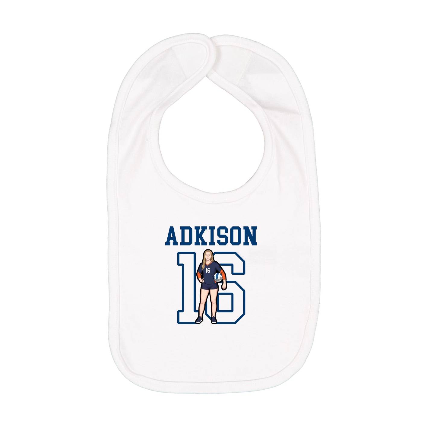 Infant Bib — Shirsey in White