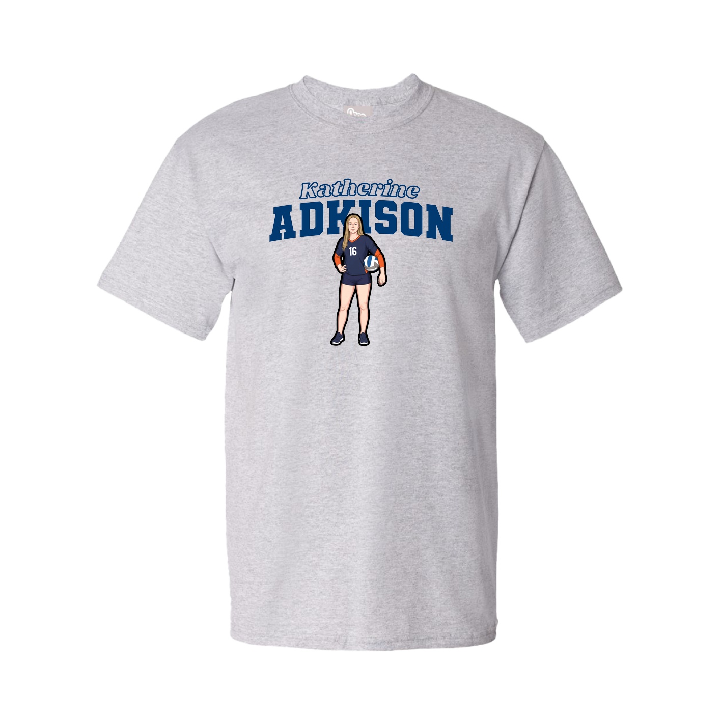 Youth Tee — Name Arch in Grey