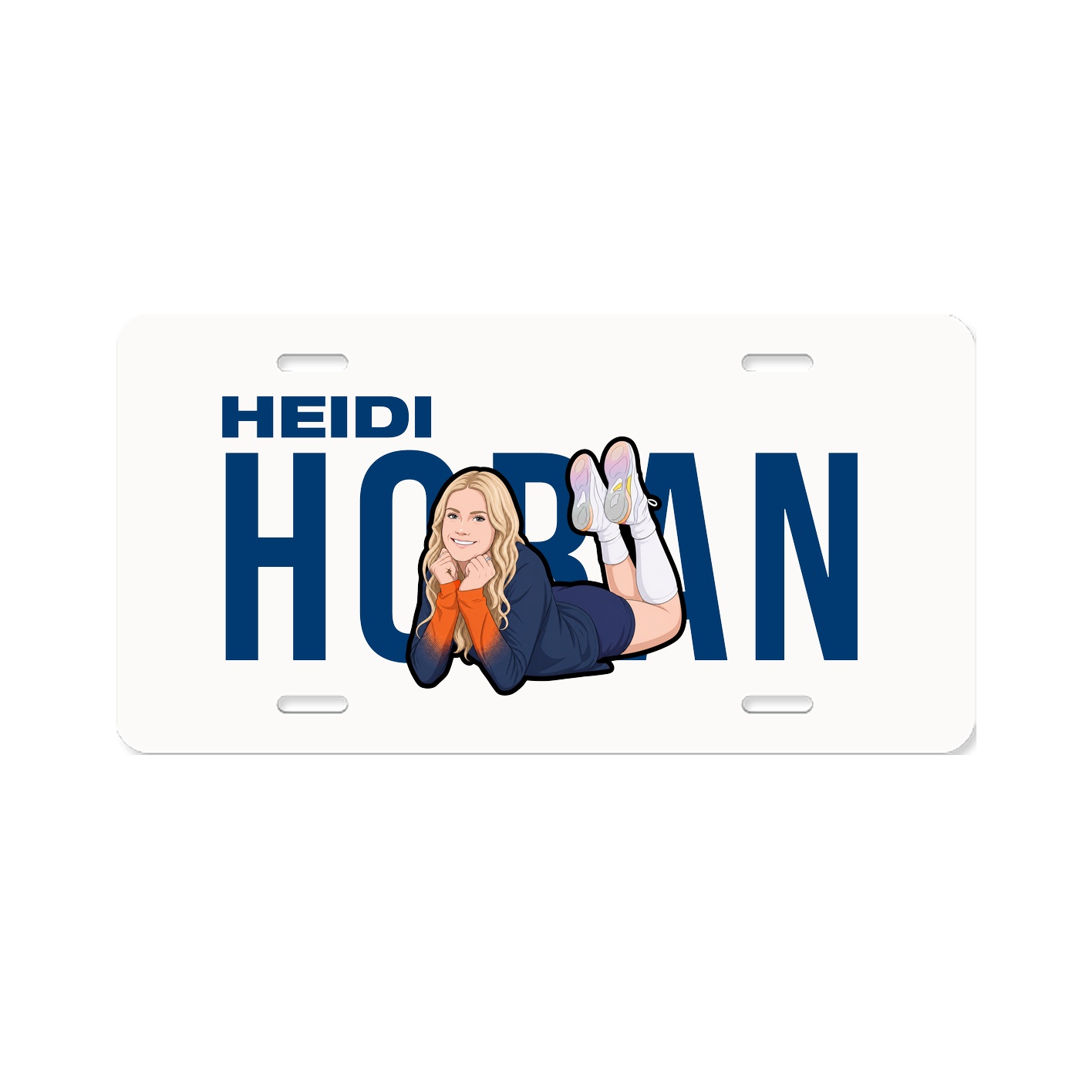 License Plate — Player Name in Classic