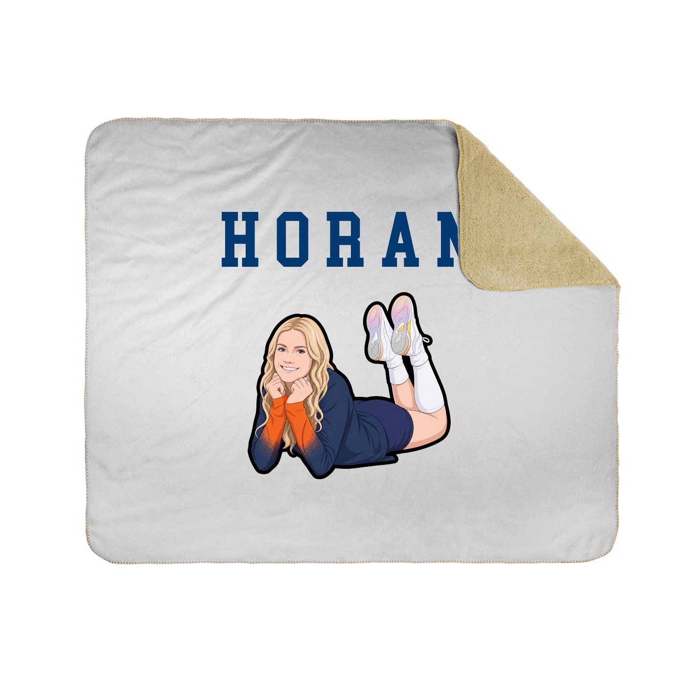 Throw Blanket — Shirsey in White