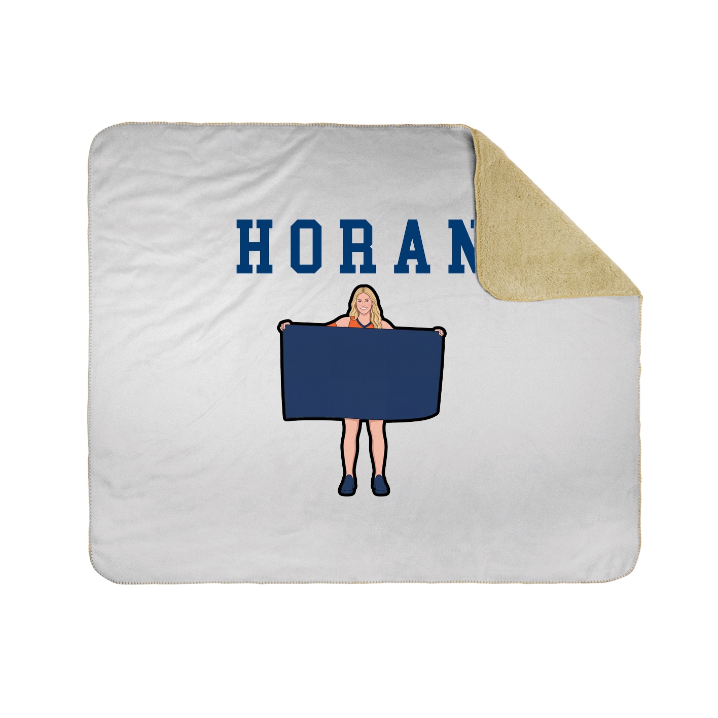 Throw Blanket — Shirsey in White