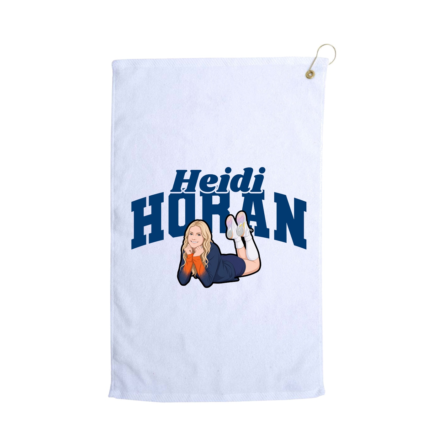 Golf Towel — Signature Arch in White
