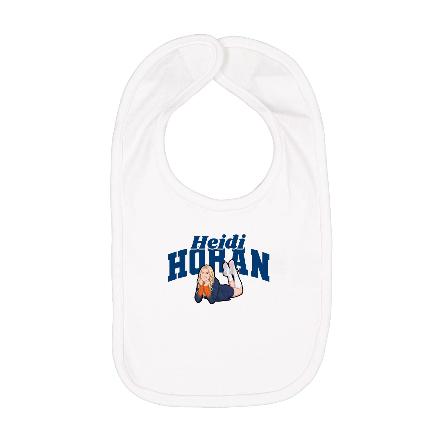 Infant Bib — Signature Arch in White