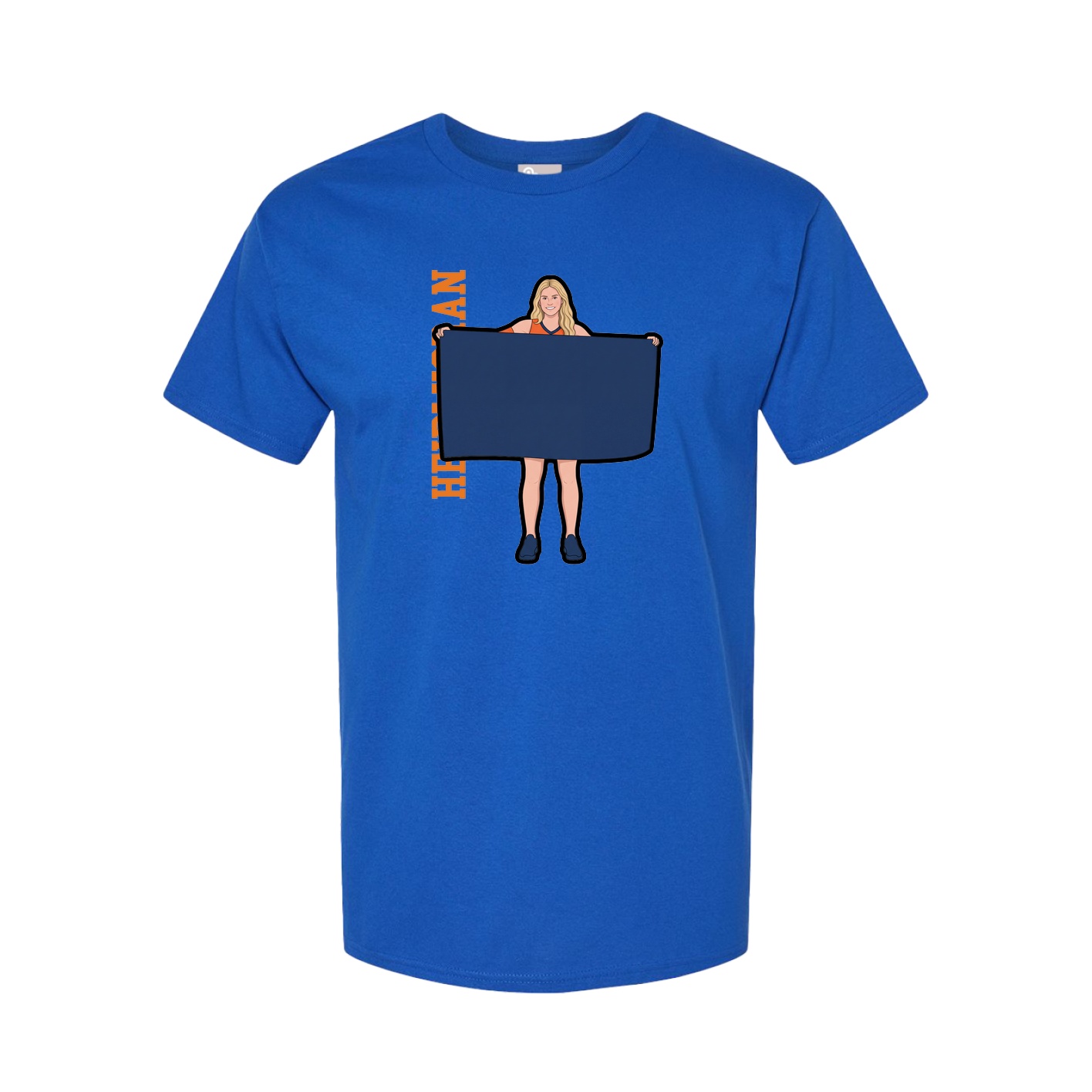 Tee — Name Vertical in Royal