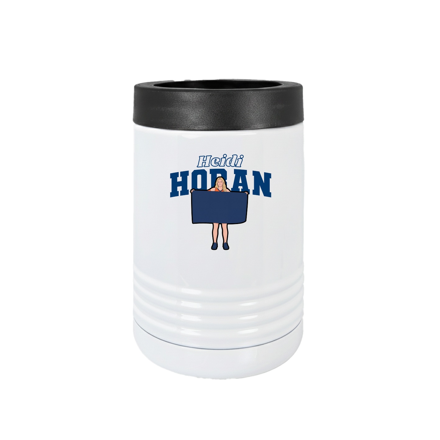 Beverage Holder — Name Arch in White