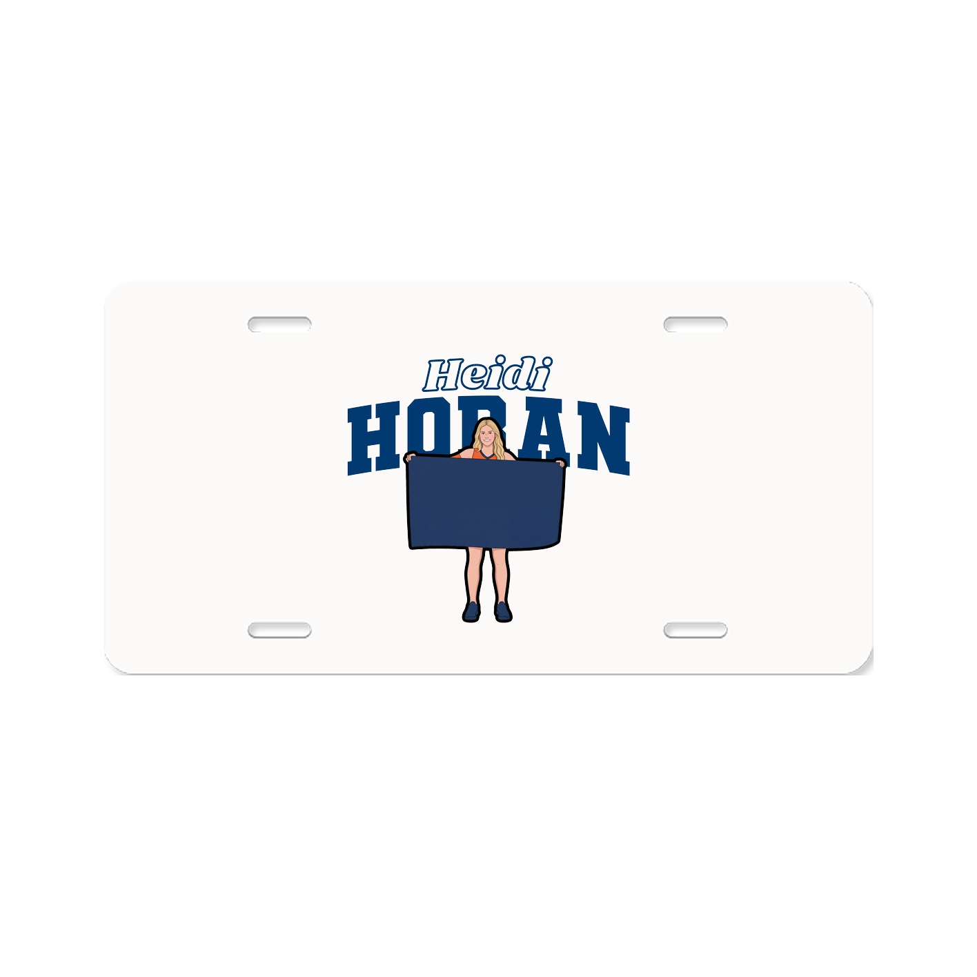 License Plate — Name Arch in Classic