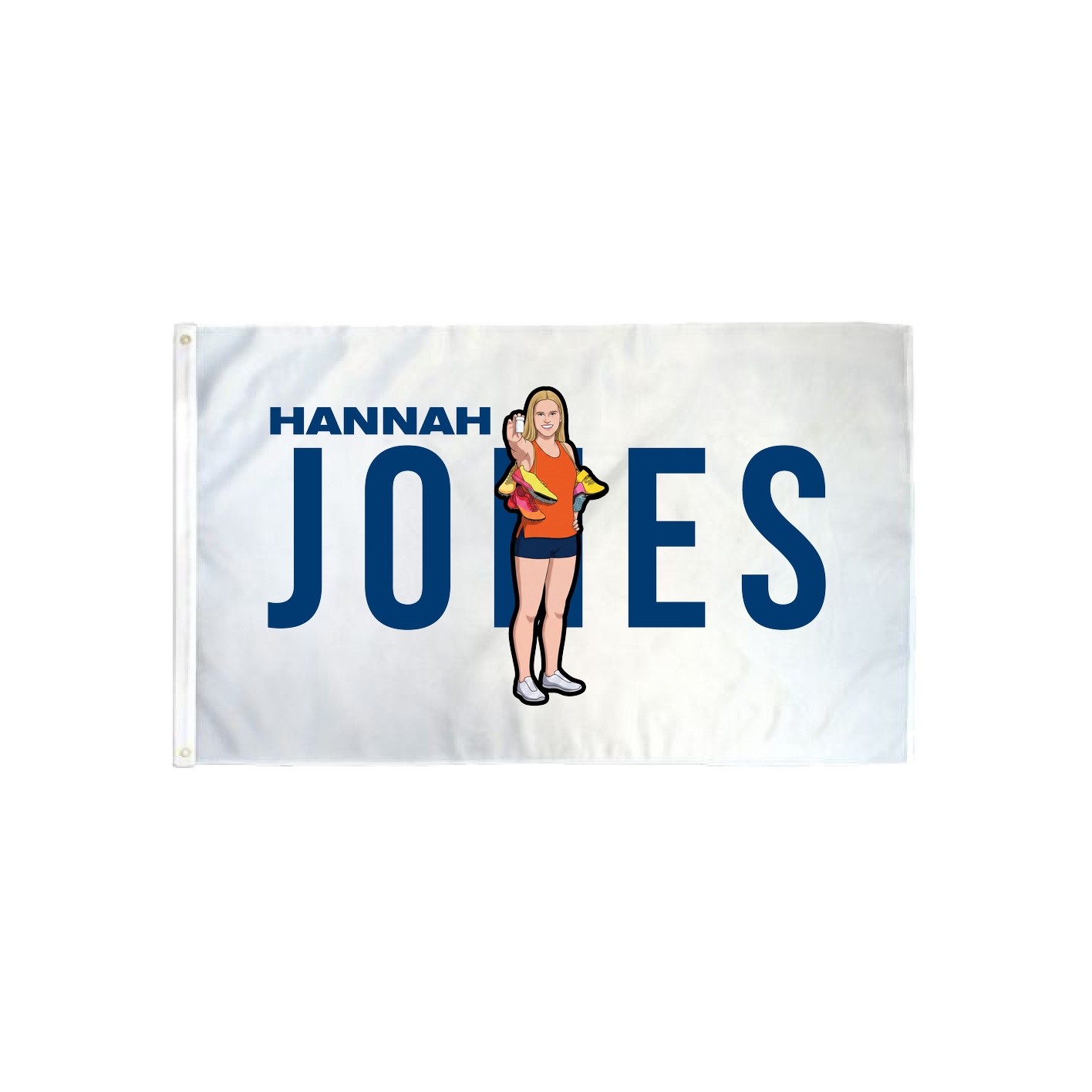 3x5 Flag — Player Name in Classic