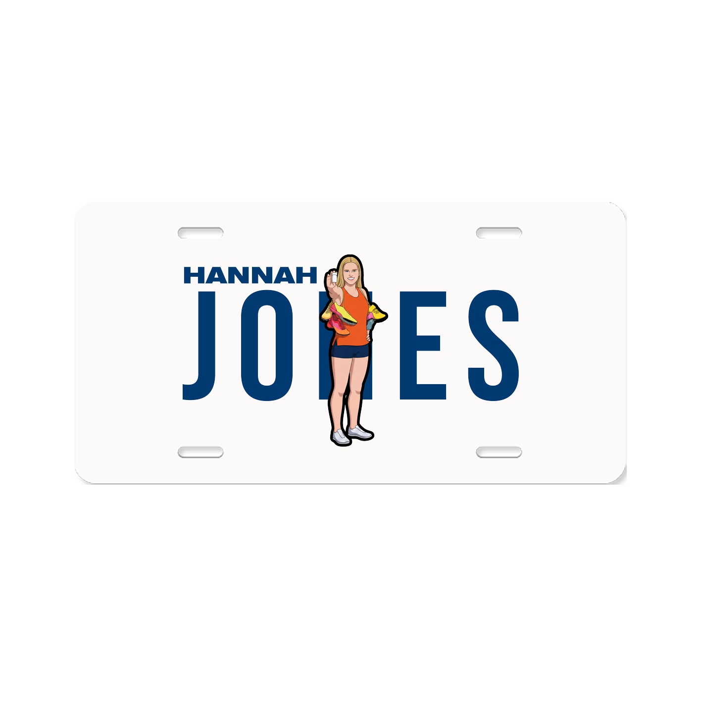 License Plate — Player Name in Classic