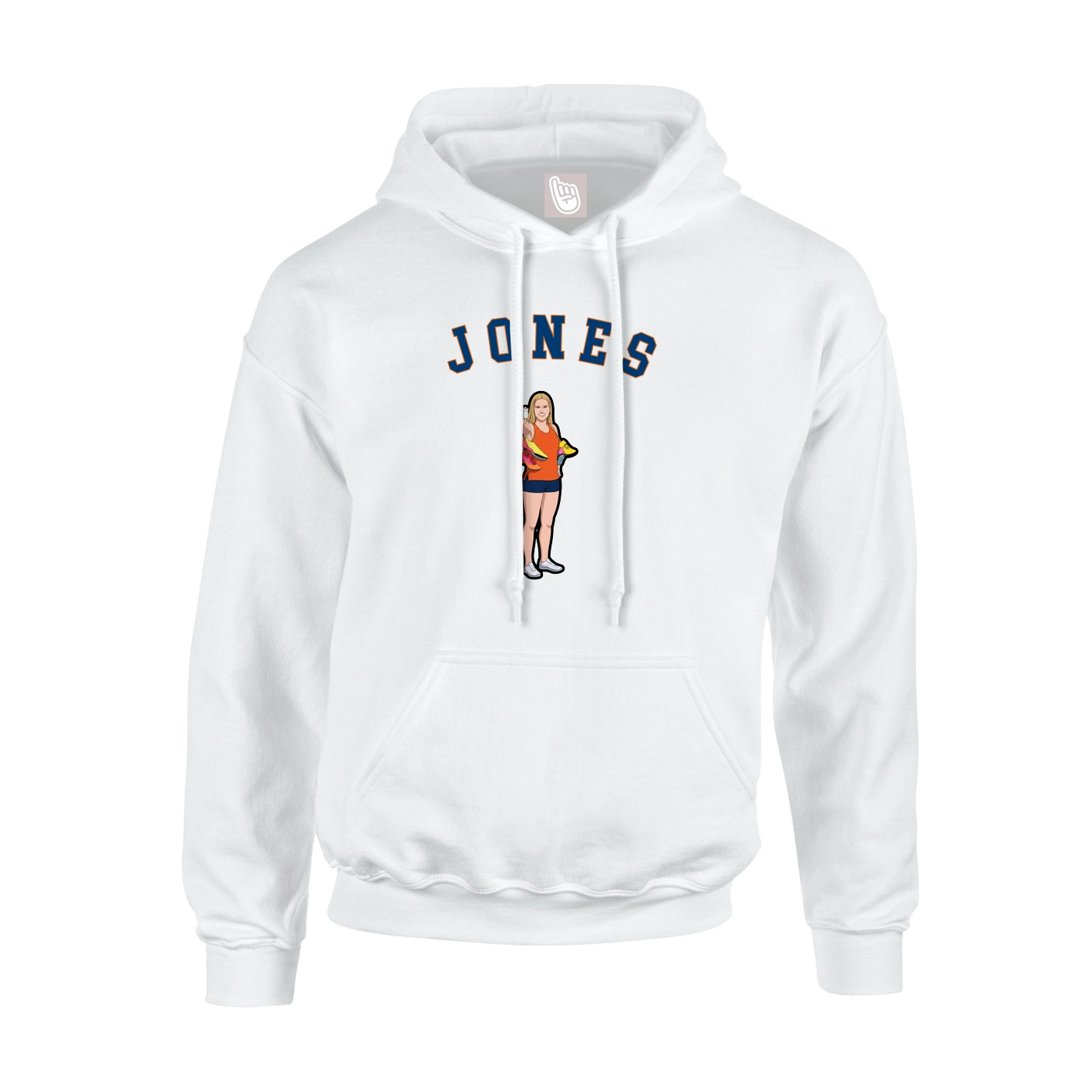Youth Hoodie — Shirsey Arch in White