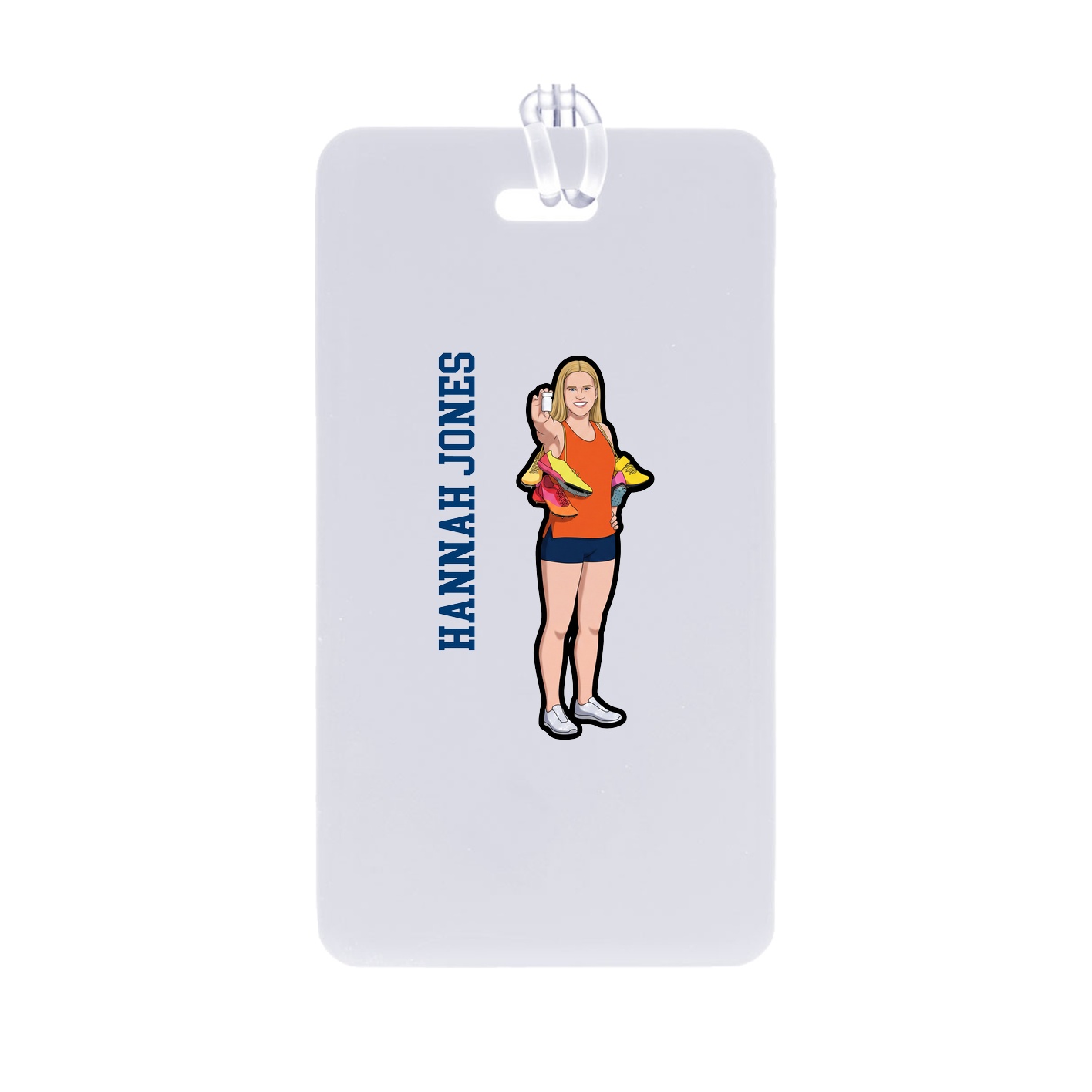 Bag Tag — Name Vertical in Classic