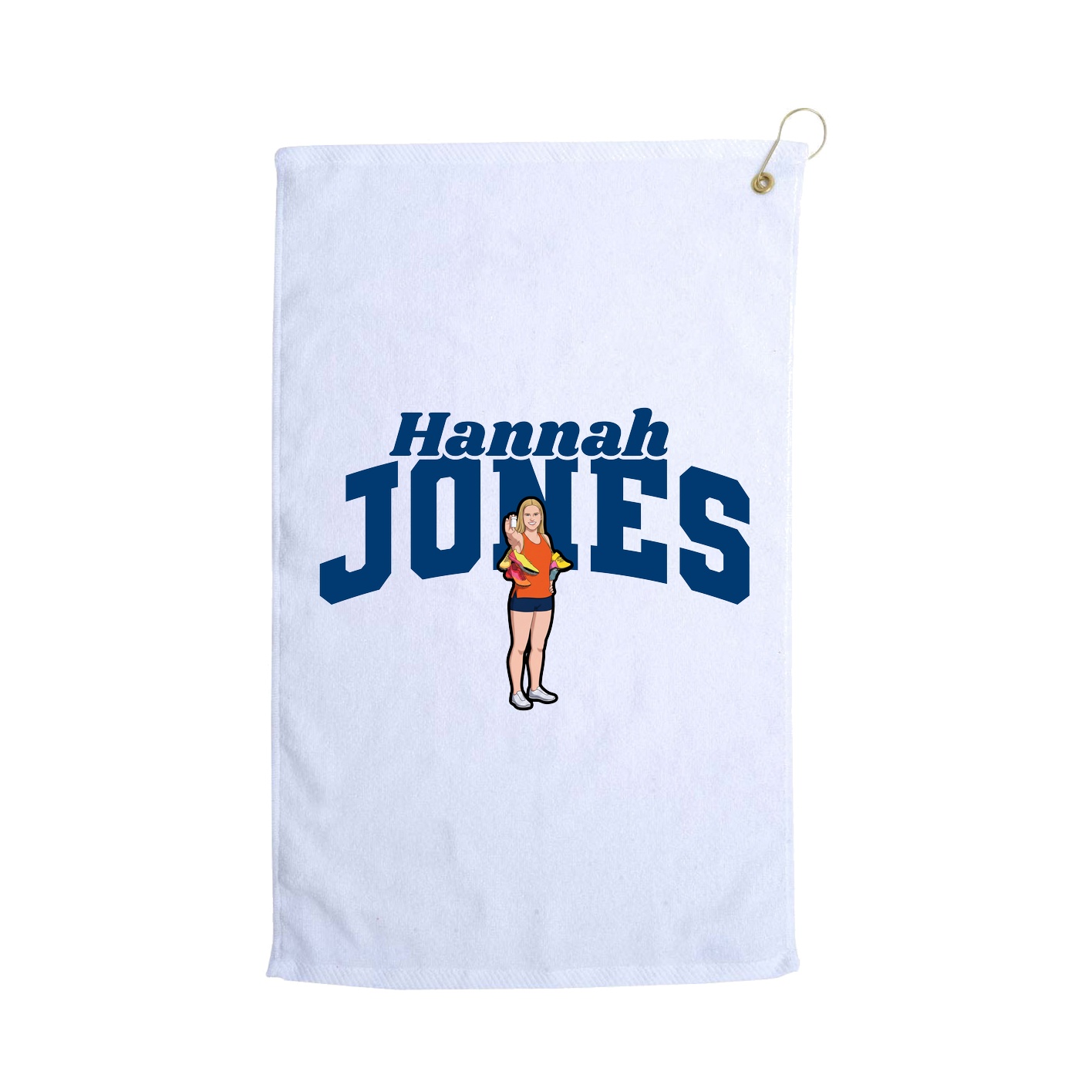 Golf Towel — Signature Arch in White