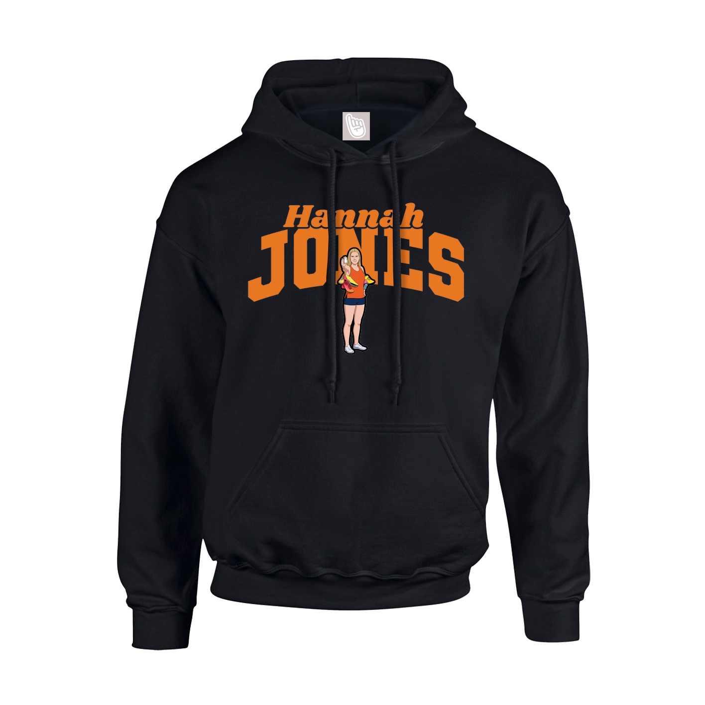 Youth Hoodie — Signature Arch in Black